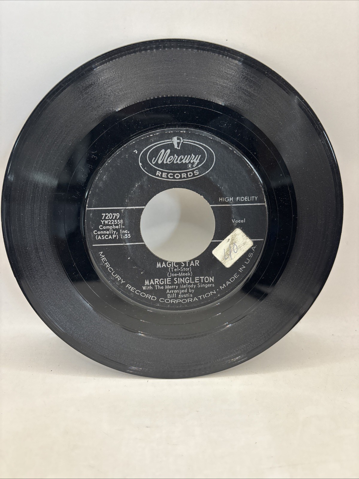 MARGIE SINGLETON – Magic Star (Telstar) – super clean 45 rpm – Mercury 72079