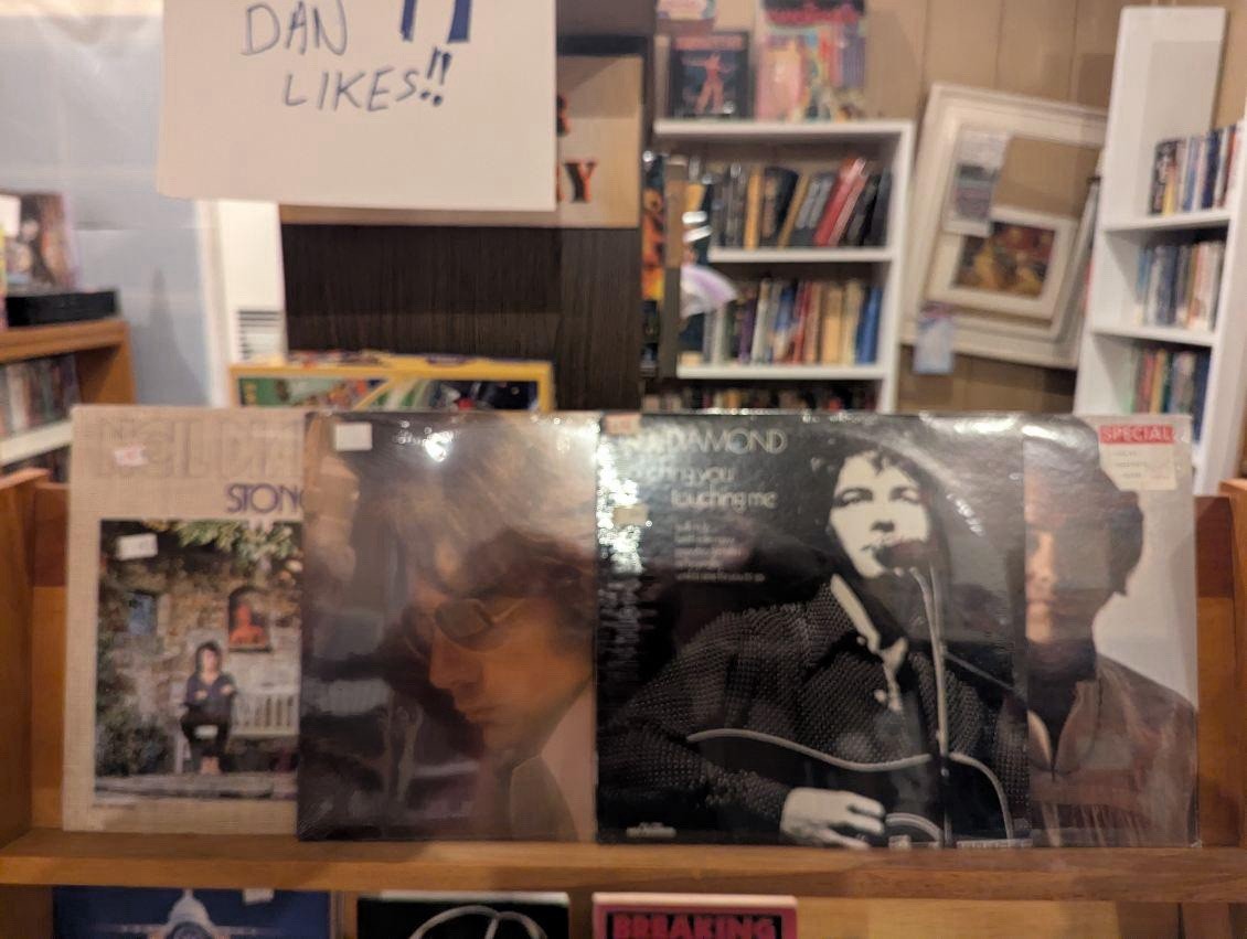 Lot of 4 sealed Neil Diamond Albums Serenade Sweet Caroline Stones Records plus