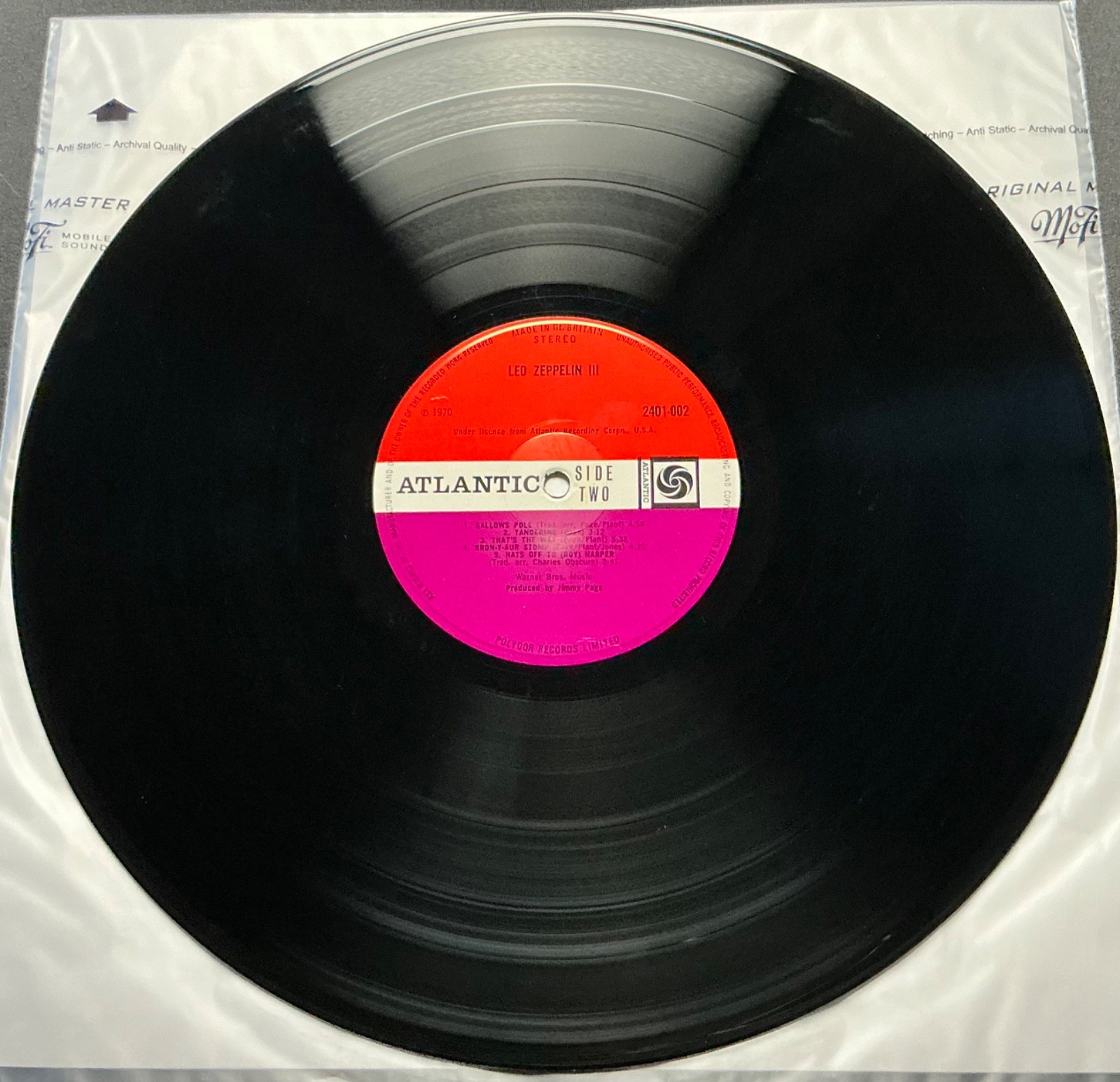 LED ZEPPELIN LED ZEPPELIN III ORIGINAL UK RED/PLUM A5/B7 “CELEBRATION” No “PG”