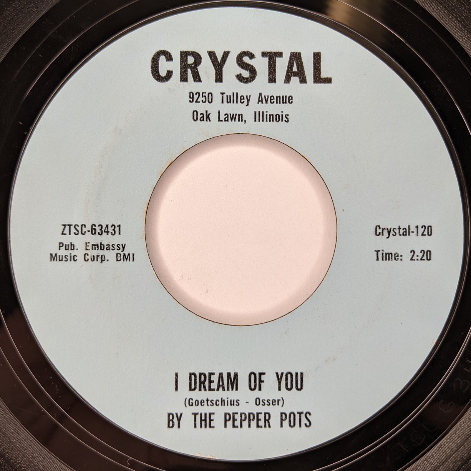 1959 The Pepper Pots RARE NM 45 RPM Pop Barbershop Ingemar / I Dream Of You Z1