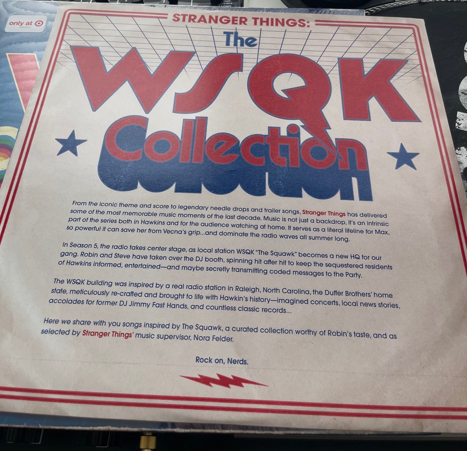 Stranger Things: The WSQK Collection RED VINYL SEALED INC POSTER + STICKERS