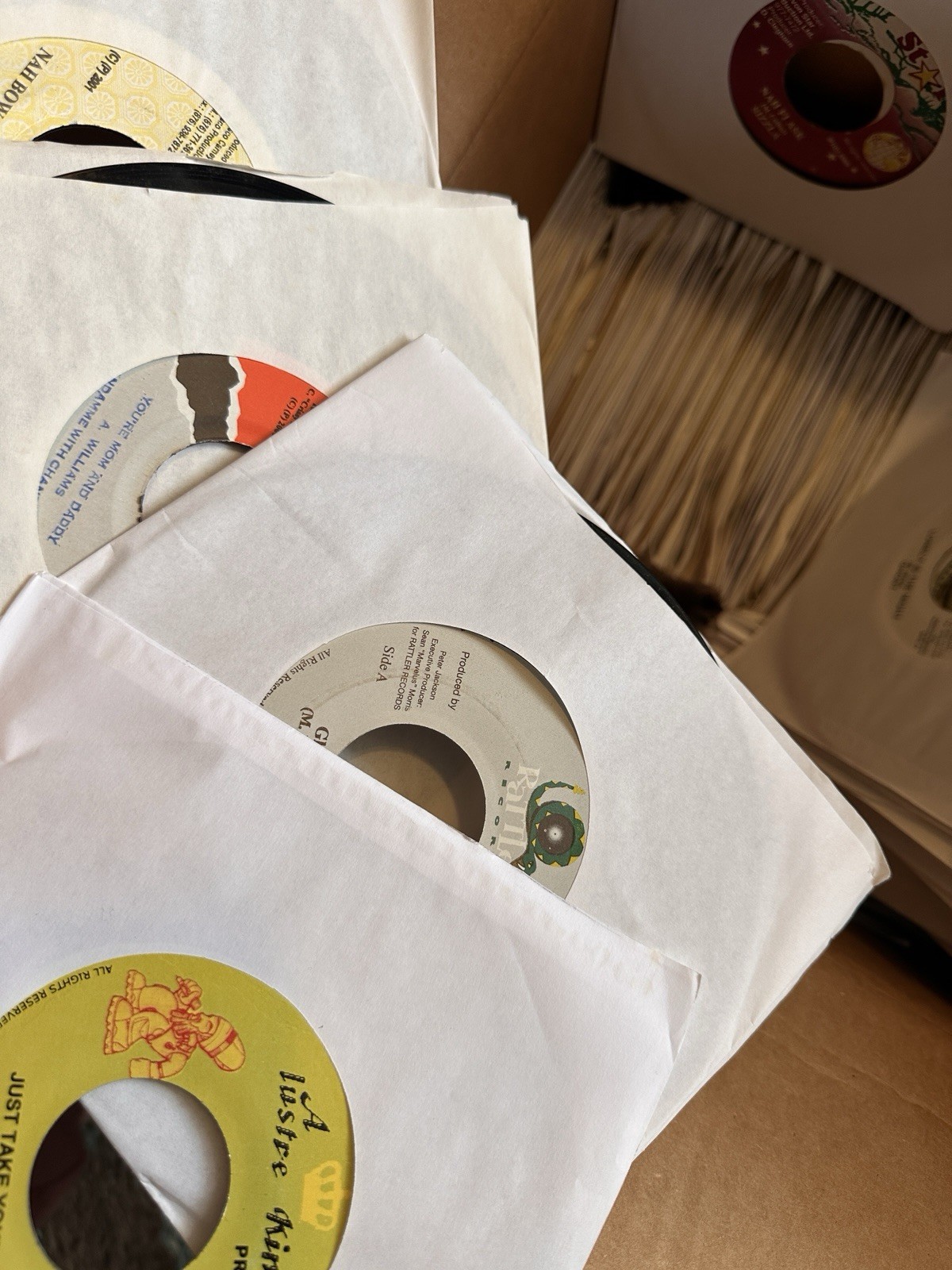 Lot Of 30 Random 45rpm REGGAE Vinyl Records From Jamaican Record Shop Closing!
