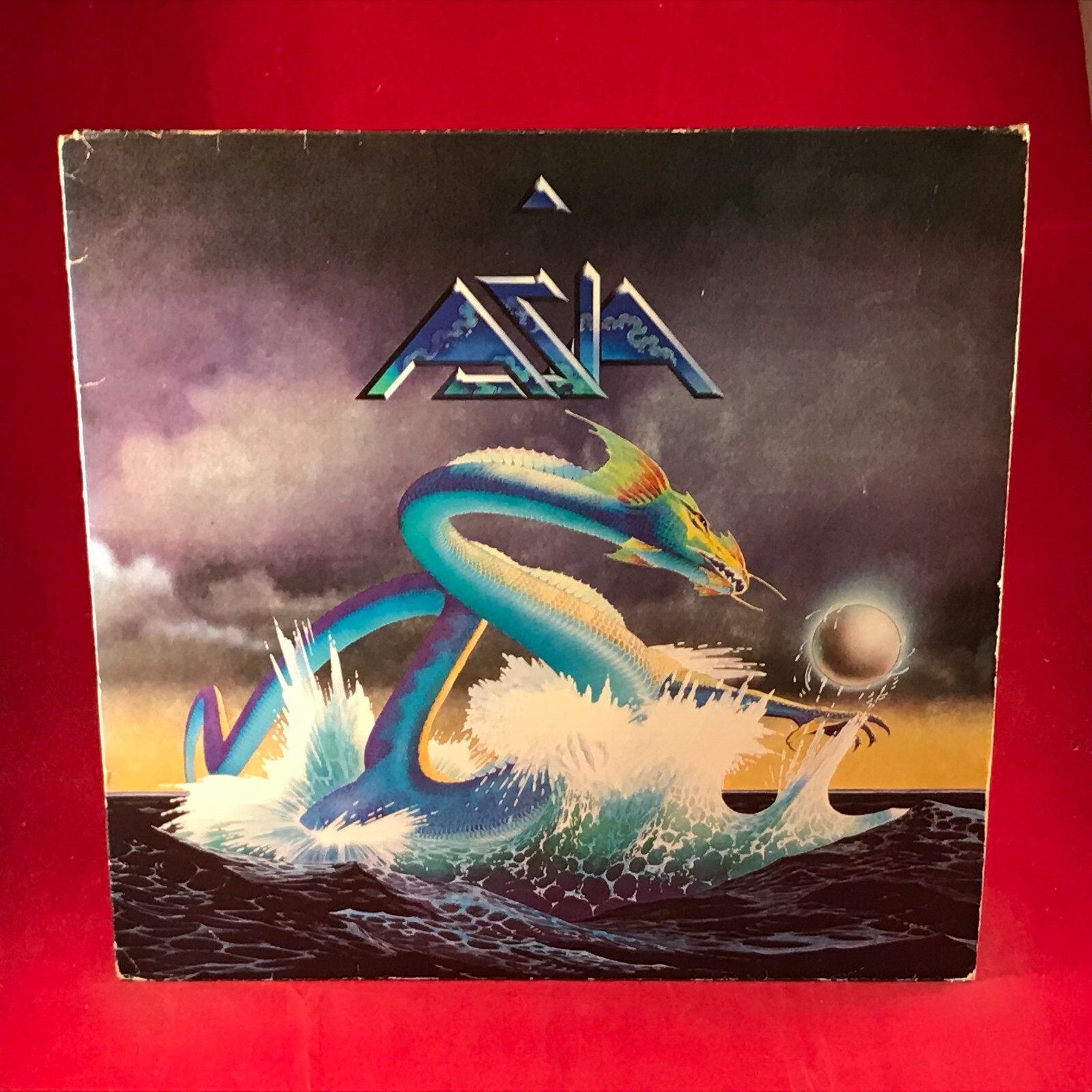 ASIA Asia 1982 UK VINYL LP + INSERT debut ELP original John Wetton Steve Howe