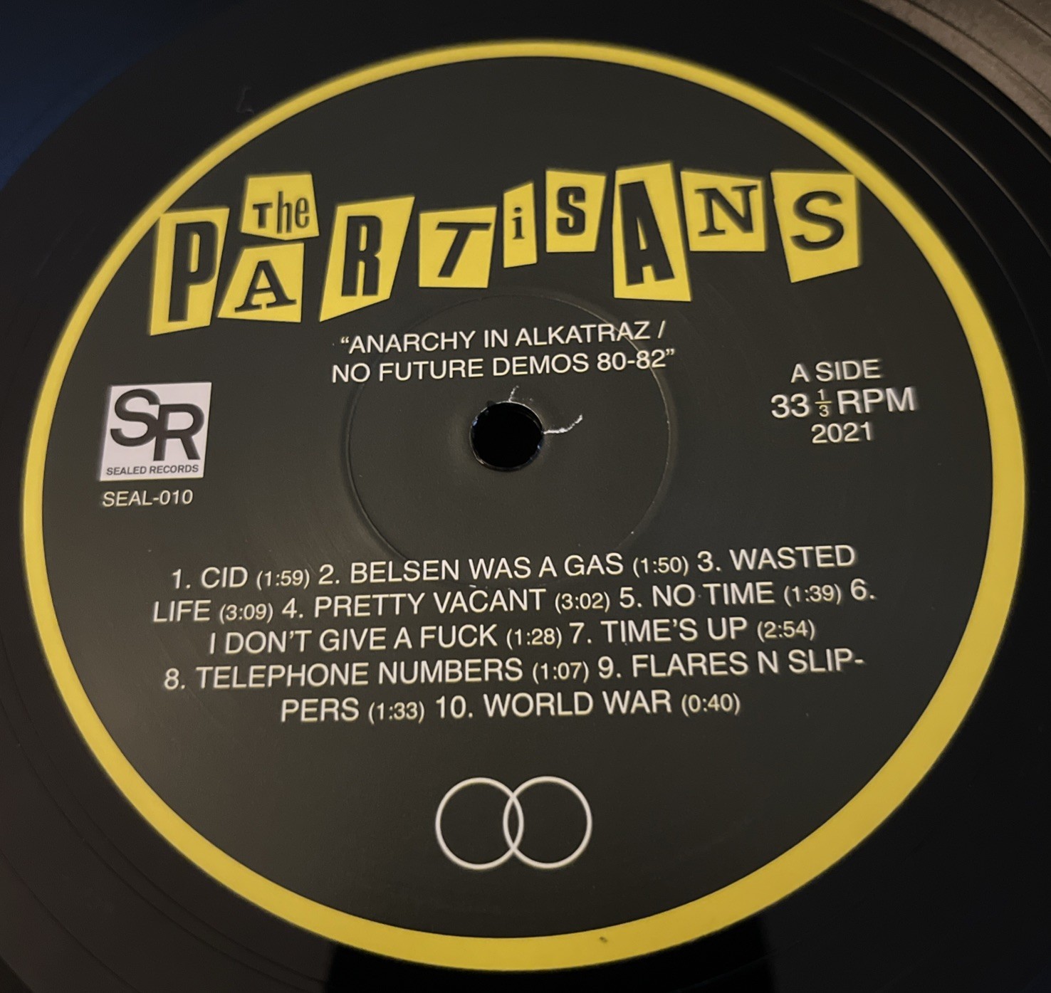 The Partisans – Anarchy in Alcatraz / No Future Demos 80-82 Vinyl LP (SEAL-010)