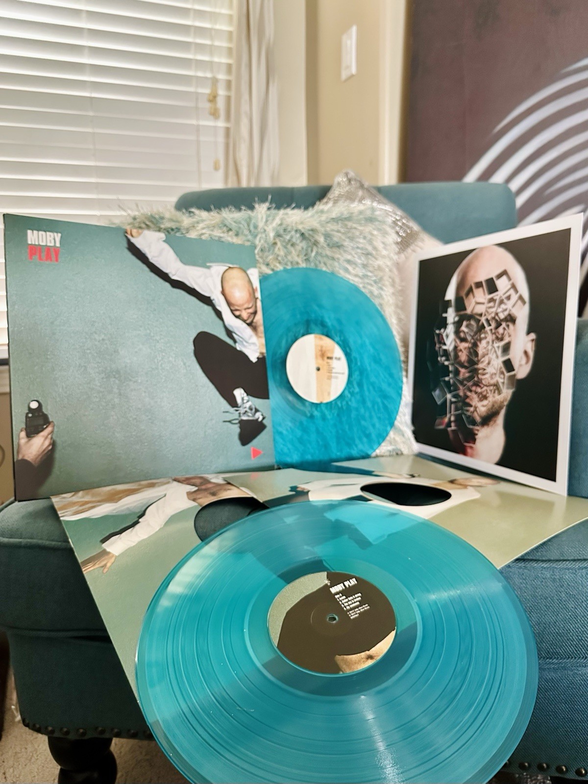 MOBY PLAY LP Turquoise Vinyl Me Please VMP 2LP With Art Prints Like New MINT!**