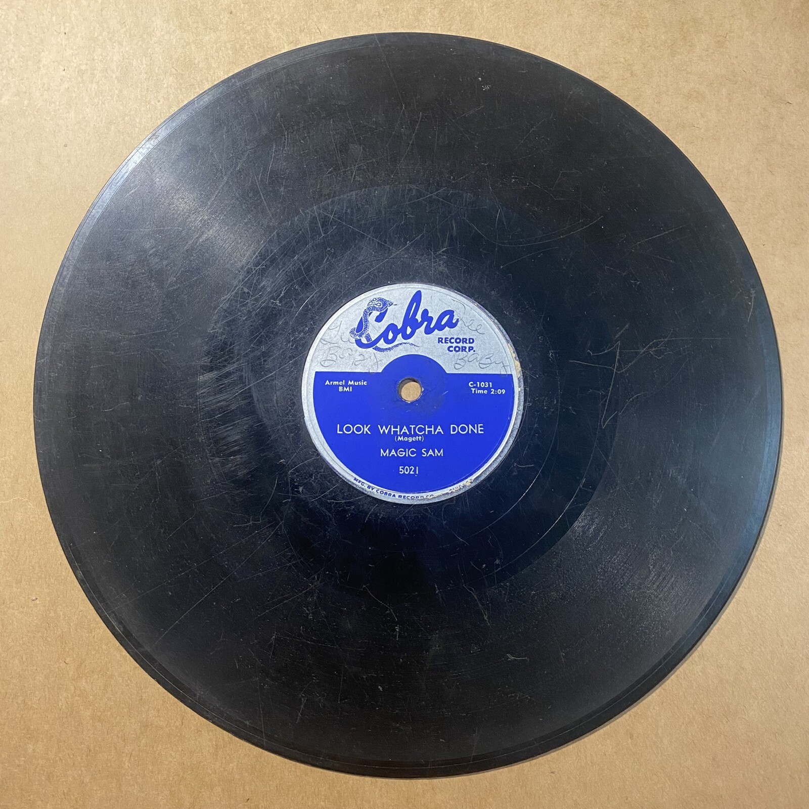 RARE BLUES 78 Magic Sam Everything Gonna Be Alright Look Whatcha Done COBRA 5021