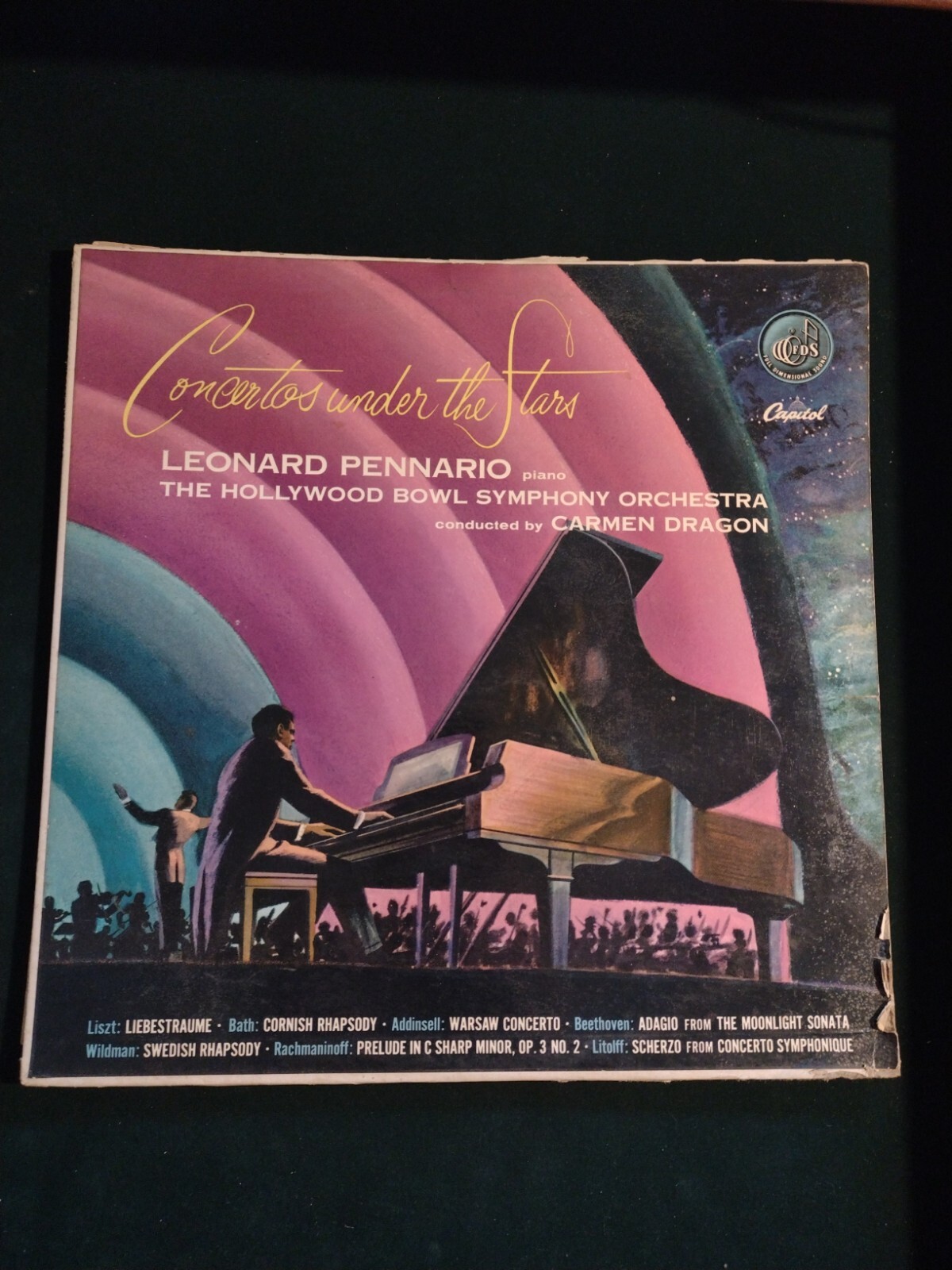 Concertos Under The Stars – Leonard Pennario (vinyl LP 1959) capitol P 8326