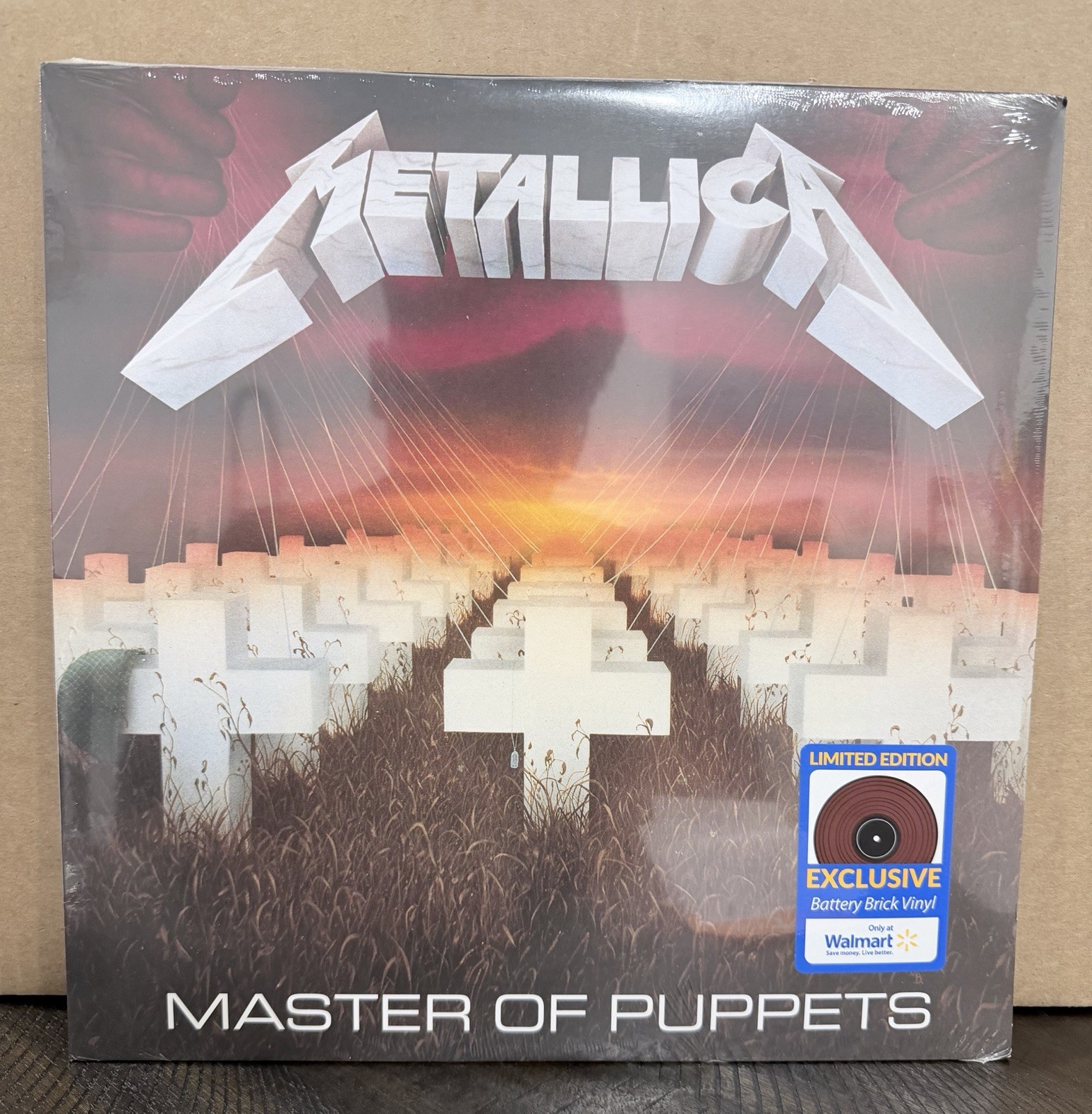 Metallica Master of Puppets Vinyl Walmart Exclusive Battery Brick Record Sealed