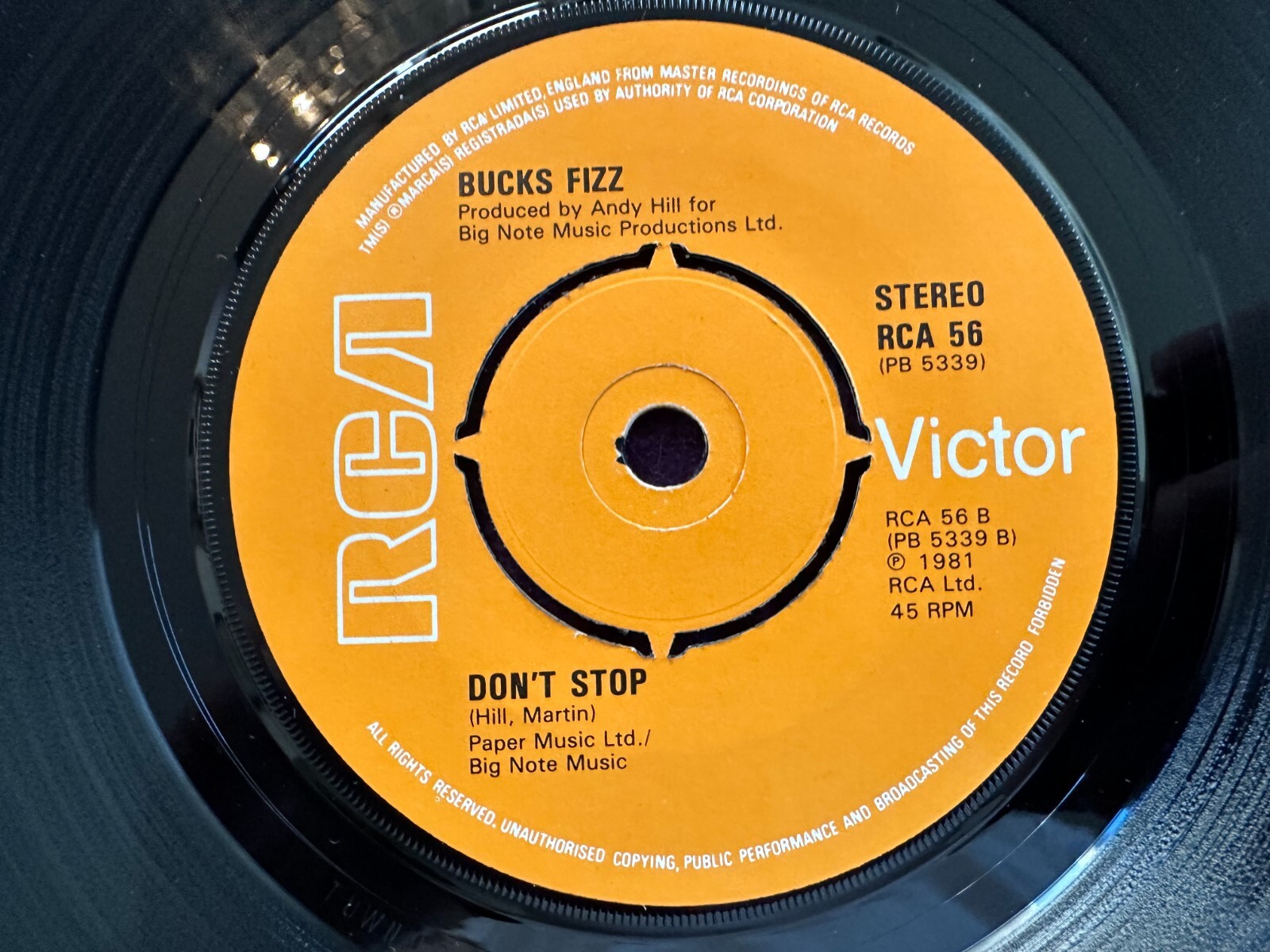 6x UK Lot 45 BUCKS FIZZ Rules Of / Run For / My Camera / The Land of / Piece of