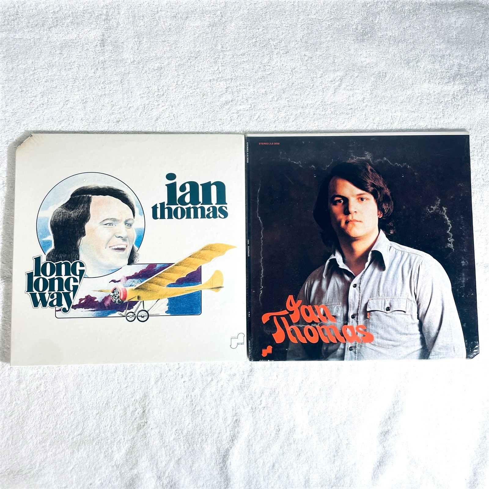 (2) SEALED LP’s – Ian Thomas “Long Long Way”,”Self-Titled S/T” 1970’s Blues/Rock