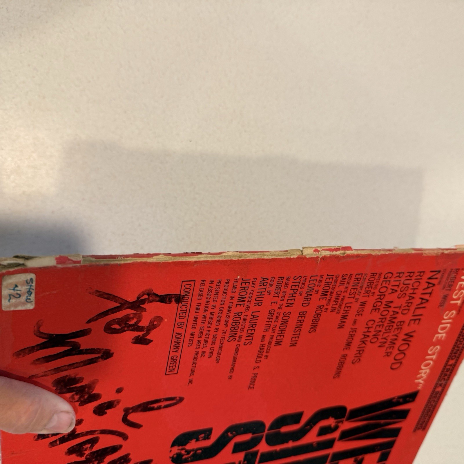 West Side Story Soundtrack Record original vinyl album signed Johnny Green
