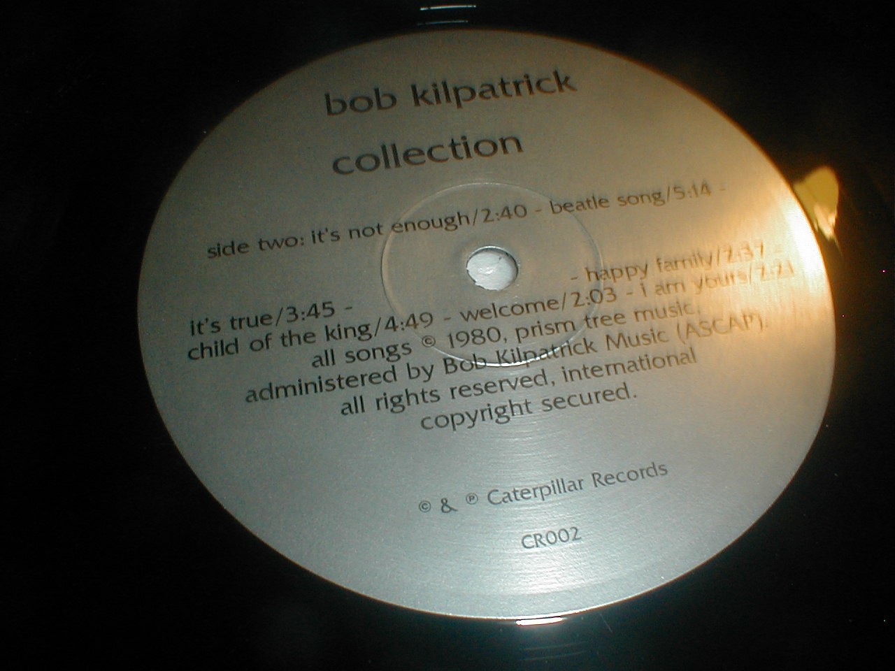 Bob & Cindy Kilpatrick COLLECTION Private LP SHRINK CA Gospel Religious Xian CCM