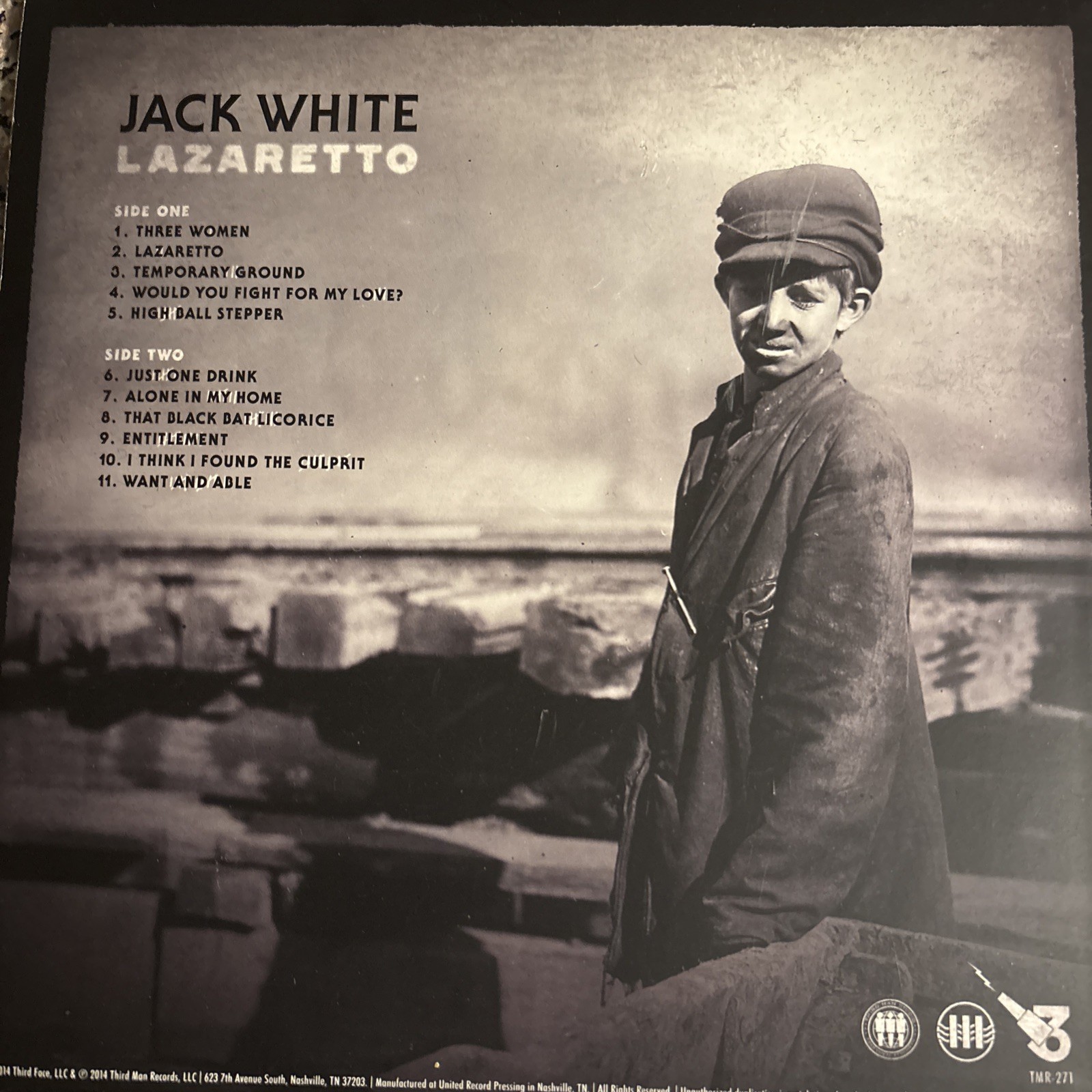 Jack White Lazzaretto, LPs, Records, Vinyl, Indie Rock 2014 NM/VG+ W Lyric Sheet