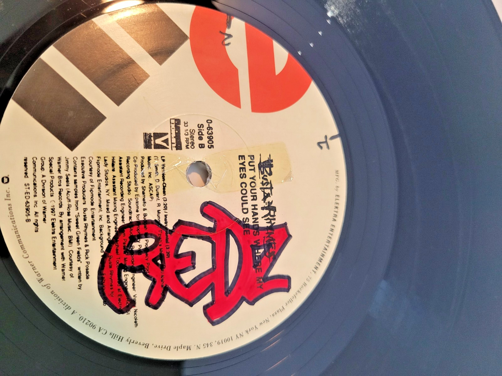 Busta Rhymes Put Your Hands Where My Eyes Could See 12″ single vinyl record