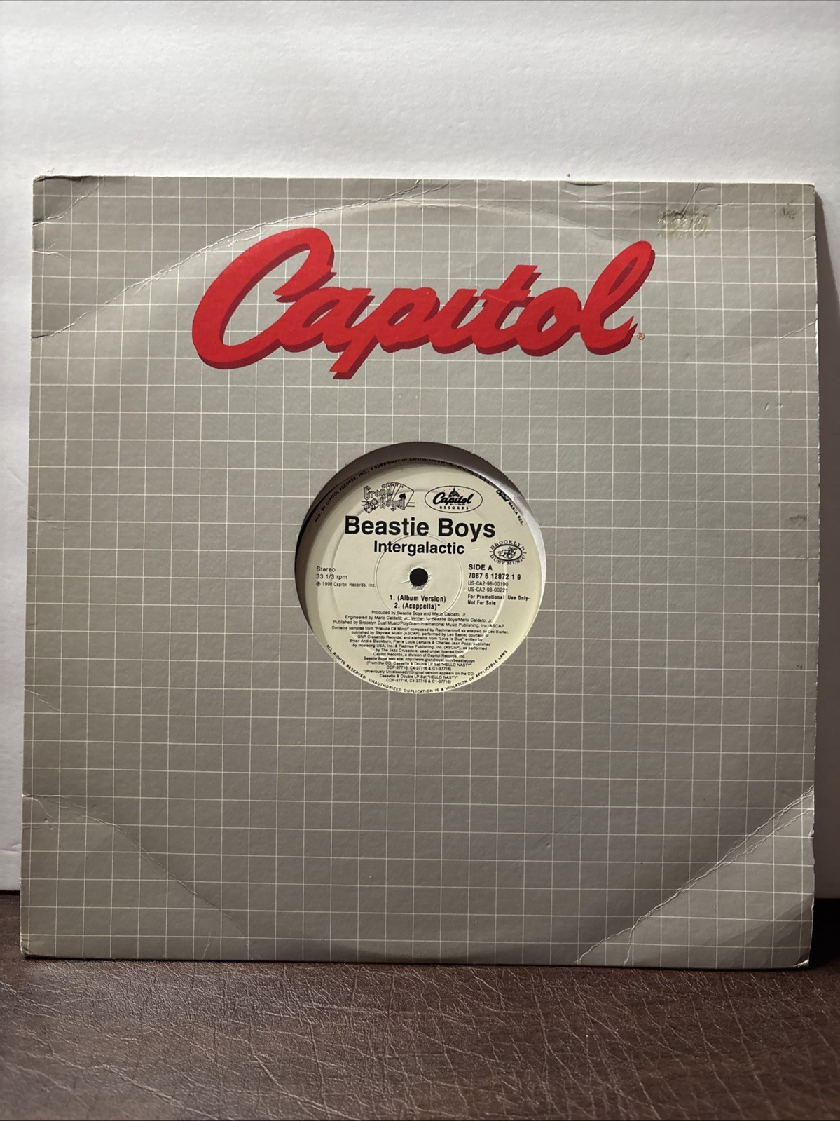 Beastie Boys – Intergalactic (Remix) 12” White Label Promo /1998 GRAND ROYAL