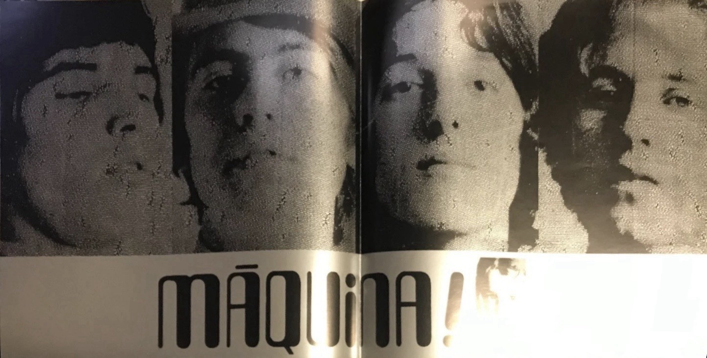 MAQUINA: Why? Wah Wah Records 12″ LP RE Spain EX/VG+ Poster Booklet Prog Psych