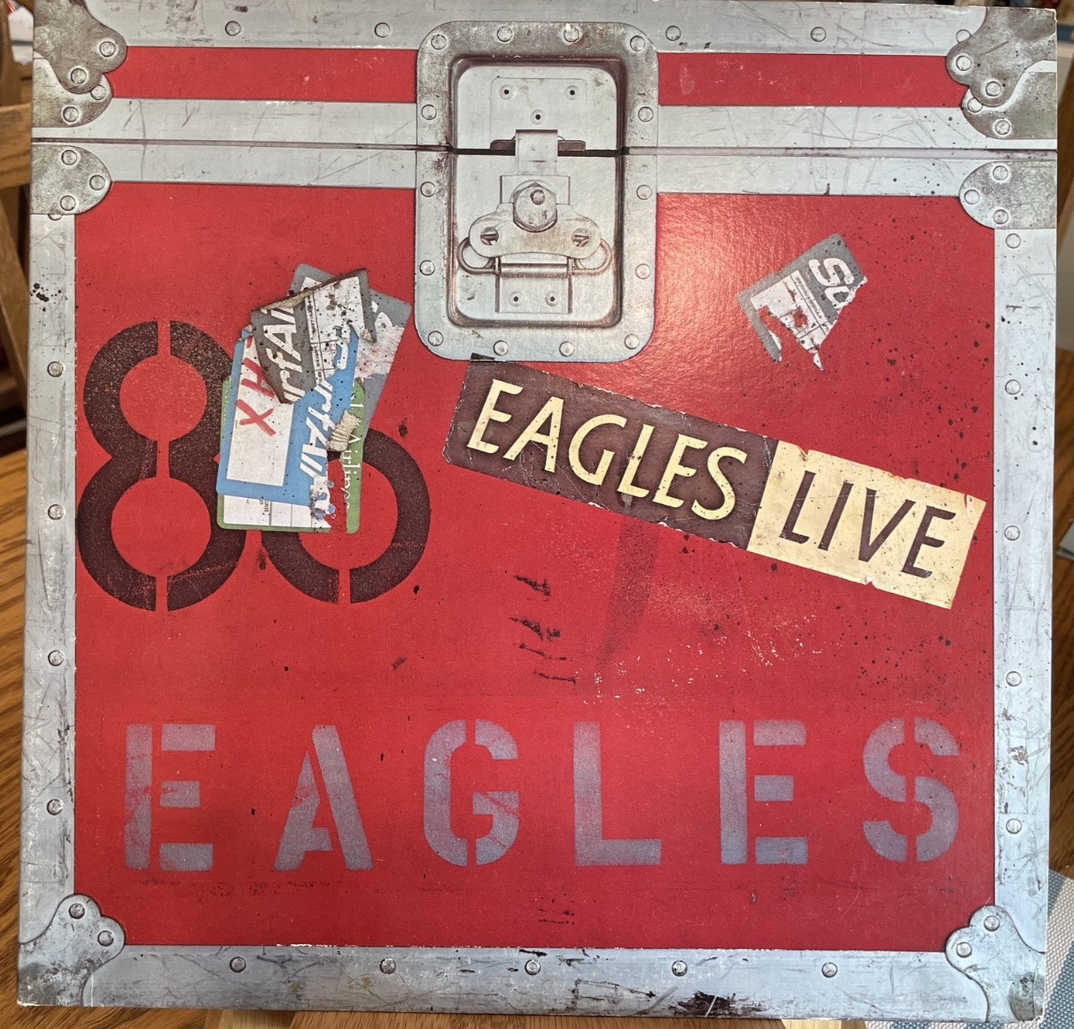 The Eagles Eagles Live 2-LP BB-705-A 1980 First Pressing w/ Poster
