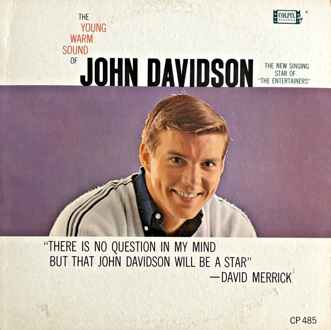 THE YOUNG WARM SOUND OF JOHN DAVIDSON LP Colpix Records CP485 1964 HiFi Tested