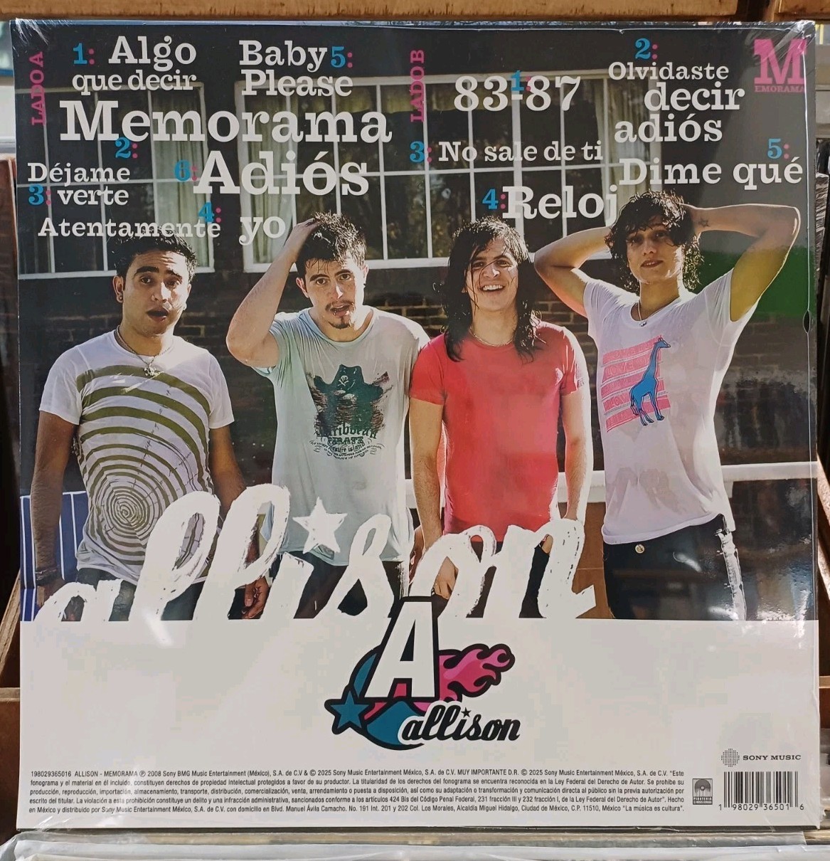 Memorama by Allison Vinyl LP (Blue), Brand New FREE USA SHIPPING