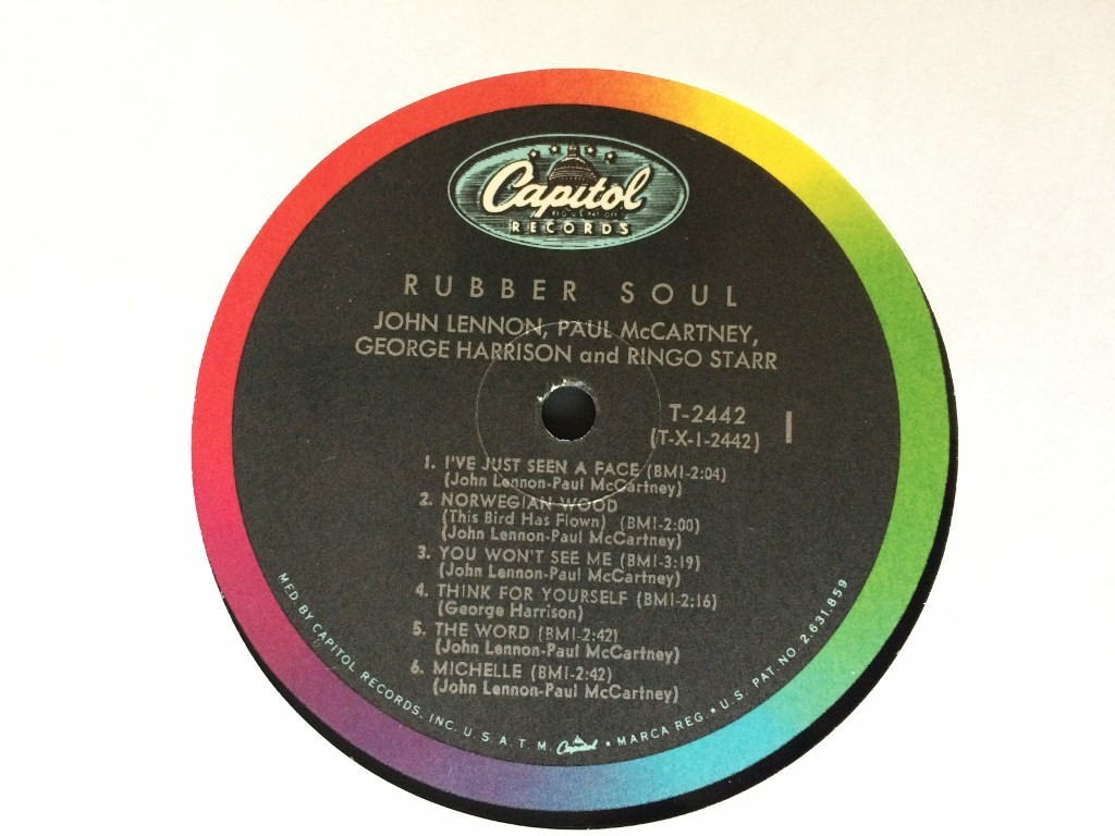Beatles, Capitol, 1965, Mono, Variant CAP2242.MC1 “Rubber Soul”