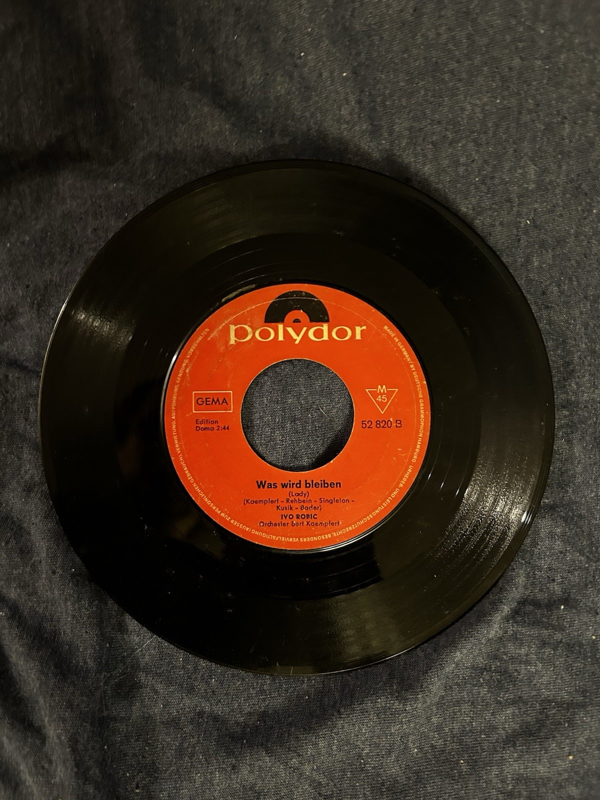 Customusic Background Music Record 2” Center Hole 9” Record (16 2/3 RPM) C9f 14