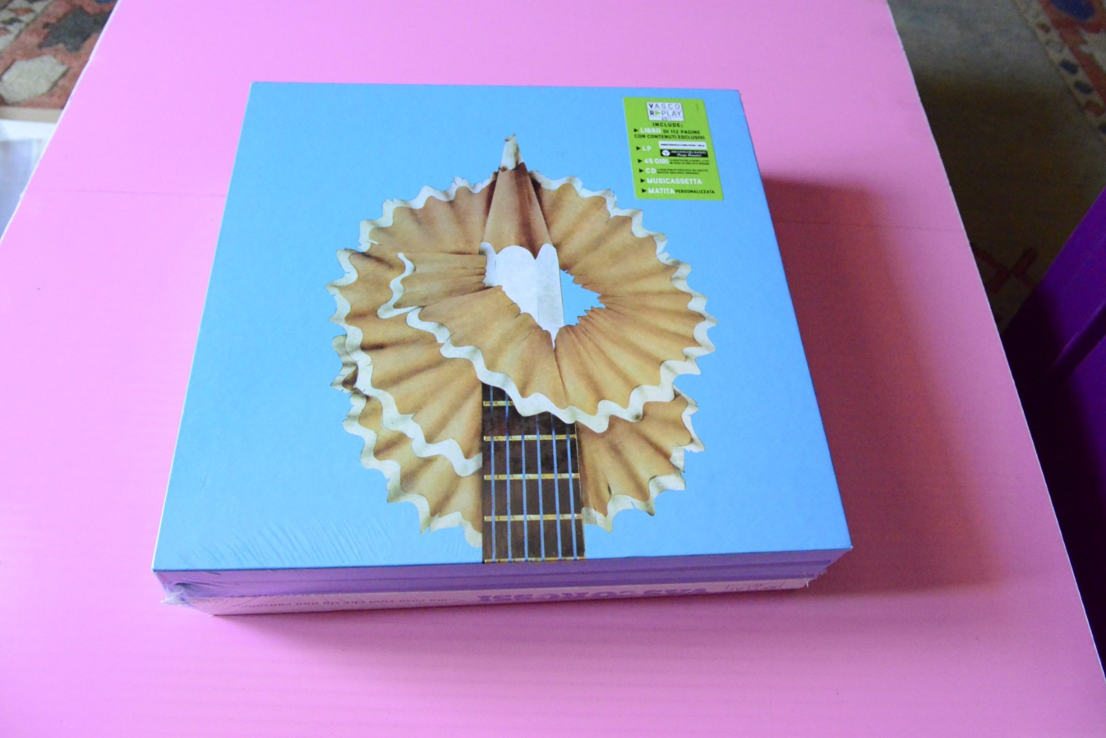 VASCO ROSSI BOX MA COSA VUOI CHE SIA LIBRO LP 45 GIRI CD MUSICASSETTA MATIA SIGI