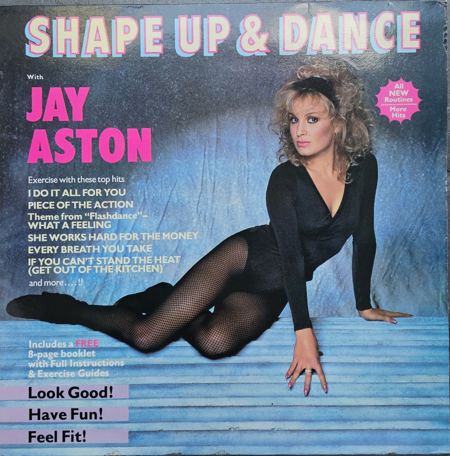 RARE 1984 Jay Aston BUCKS FIZZ Shape Up & Dance Volume 7 MINT VINYL LP +BOOKLET