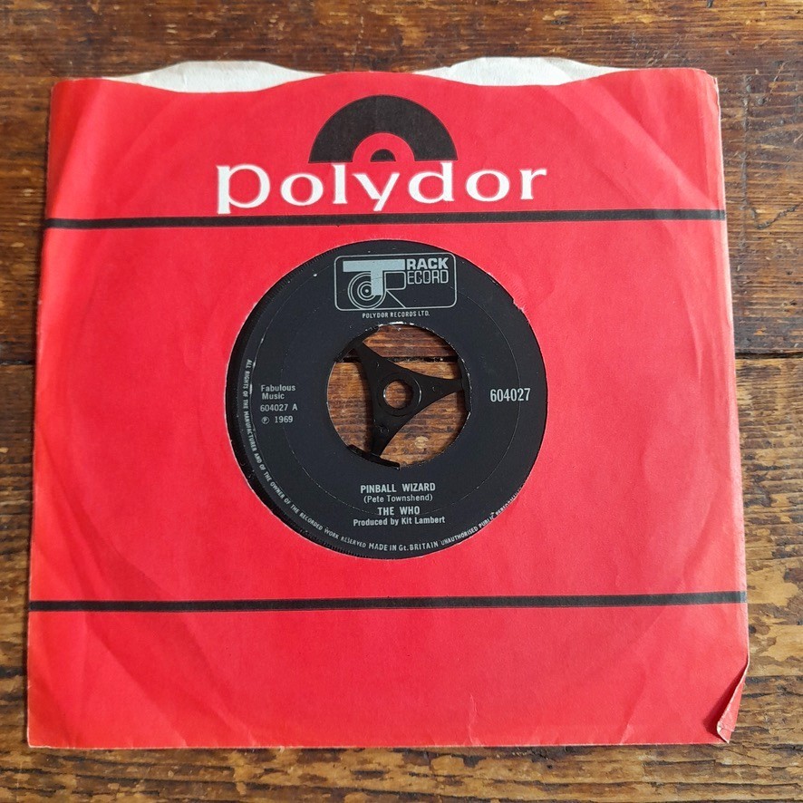 The Who – Pinball Wizard, 604027 Track Records 7″ single, 1969 1st press, VVG/VG