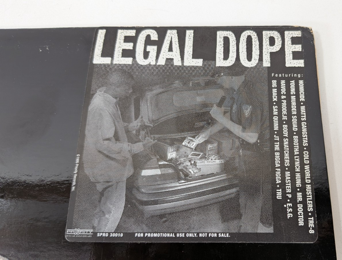 LEGAL DOPE Priority Records SPRO 30010 2LP Promo Comp 1995 Gangsta Hip-Hop