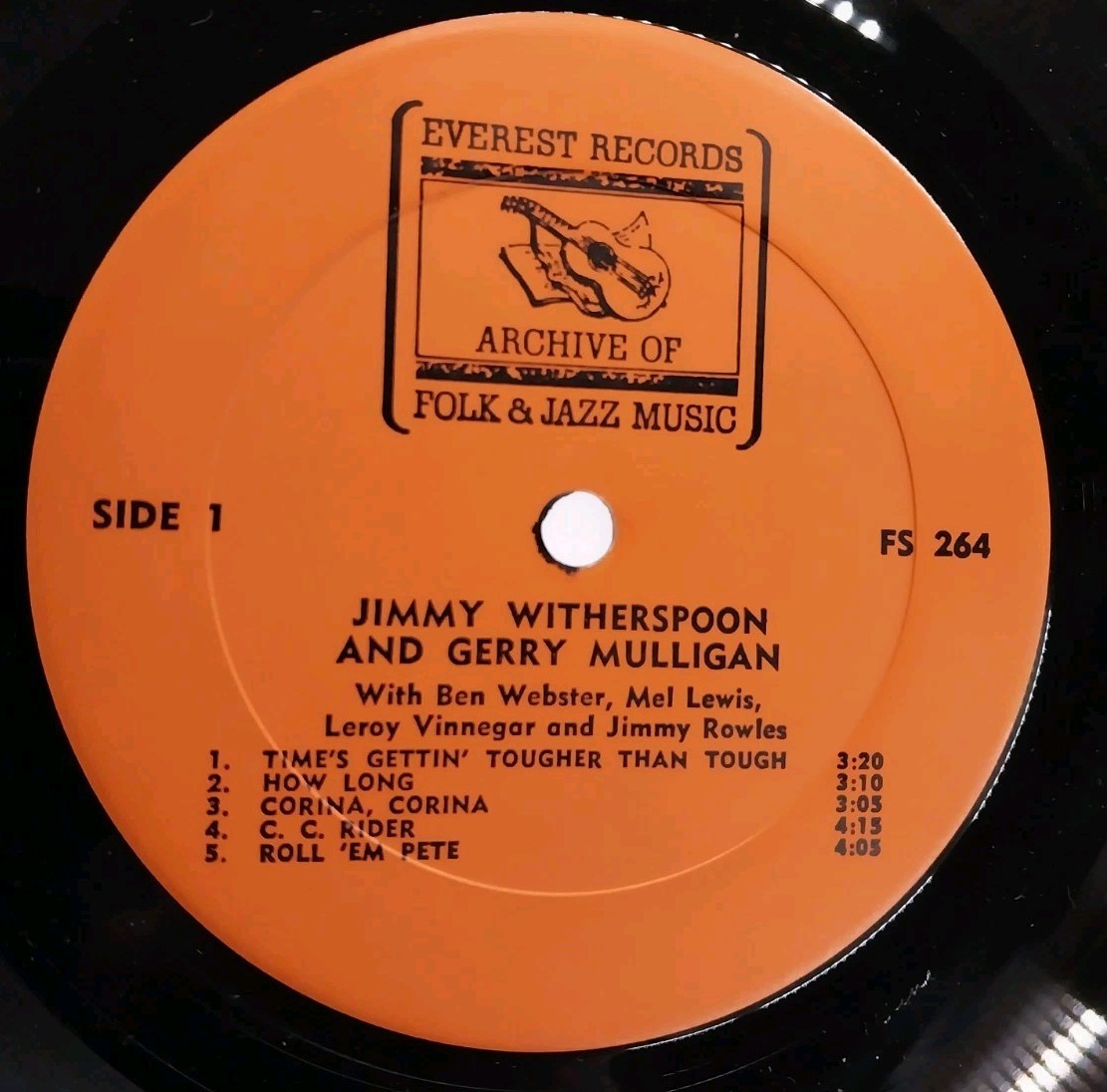 Jimmy Witherspoon and Gerry Mulligan LP (1972) FS 264 Record