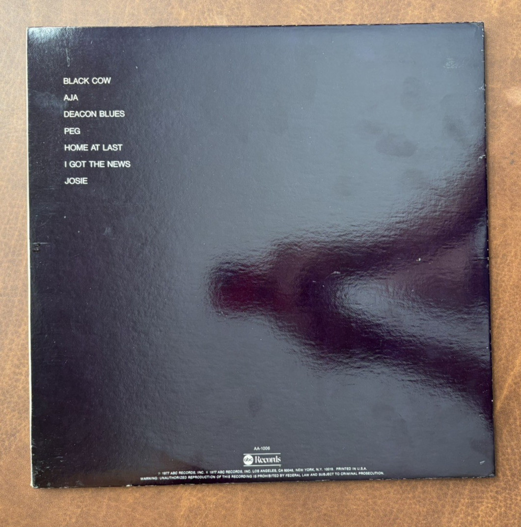 First Pressing STEELY DAN – AJA record LP Vinyl ABC Records Play Tests NM