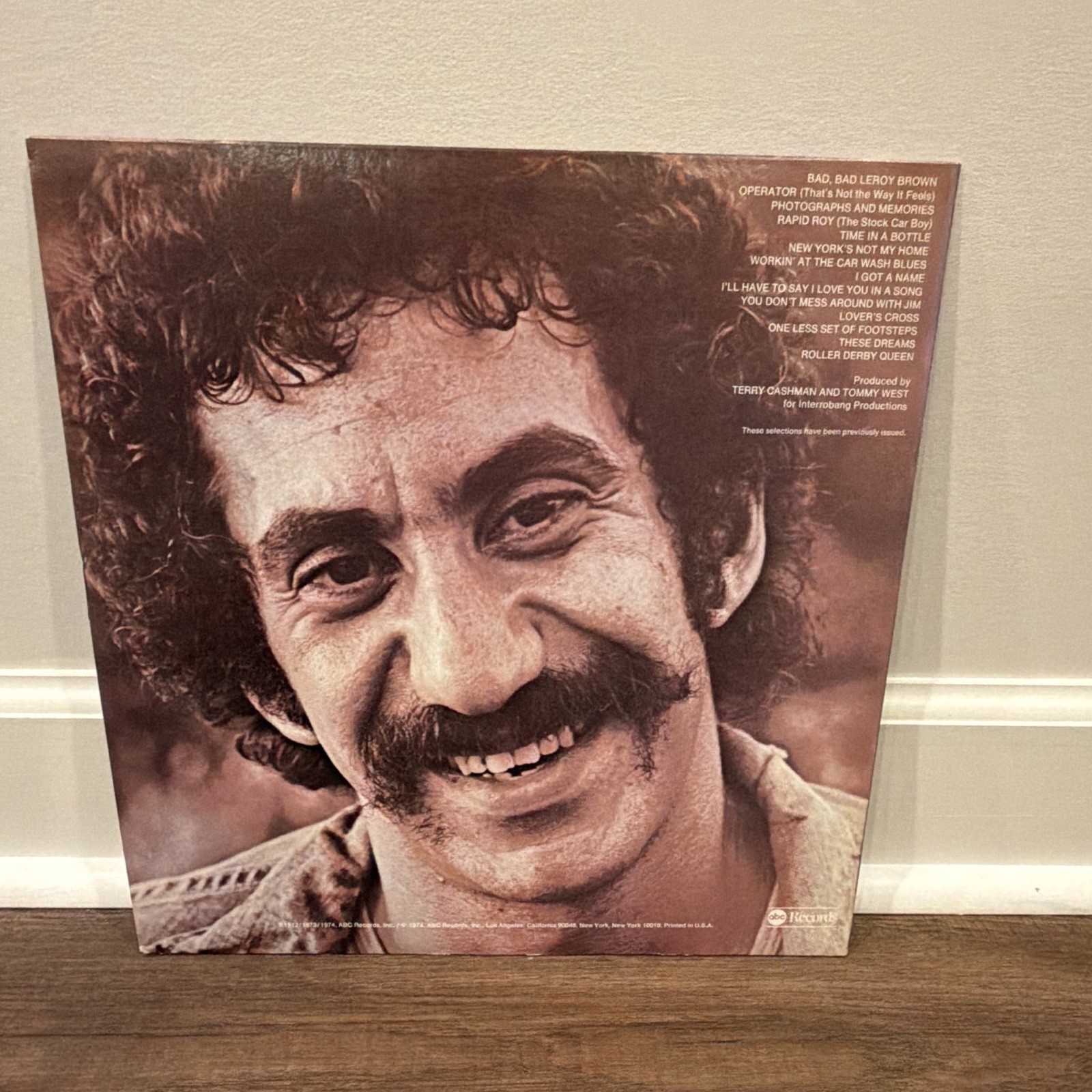 Jim Croce Photographs & Memories Greatest Hits Vinyl LP Stereo ABCD-835
