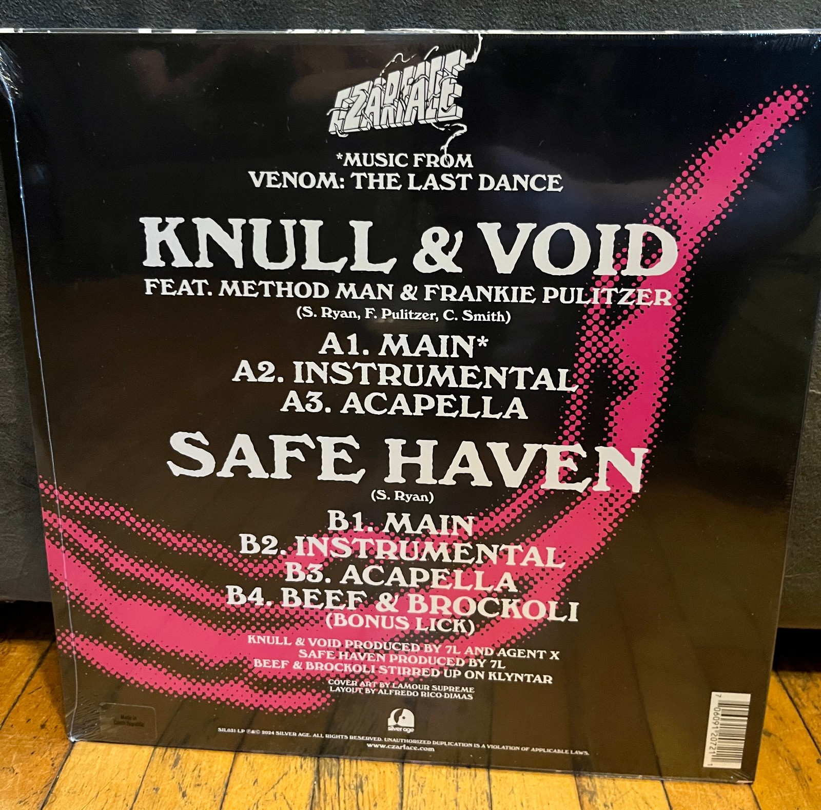 Czarface – Knull & Void 12″ vinyl. 2025 Limited edition pink vinyl. 85/500