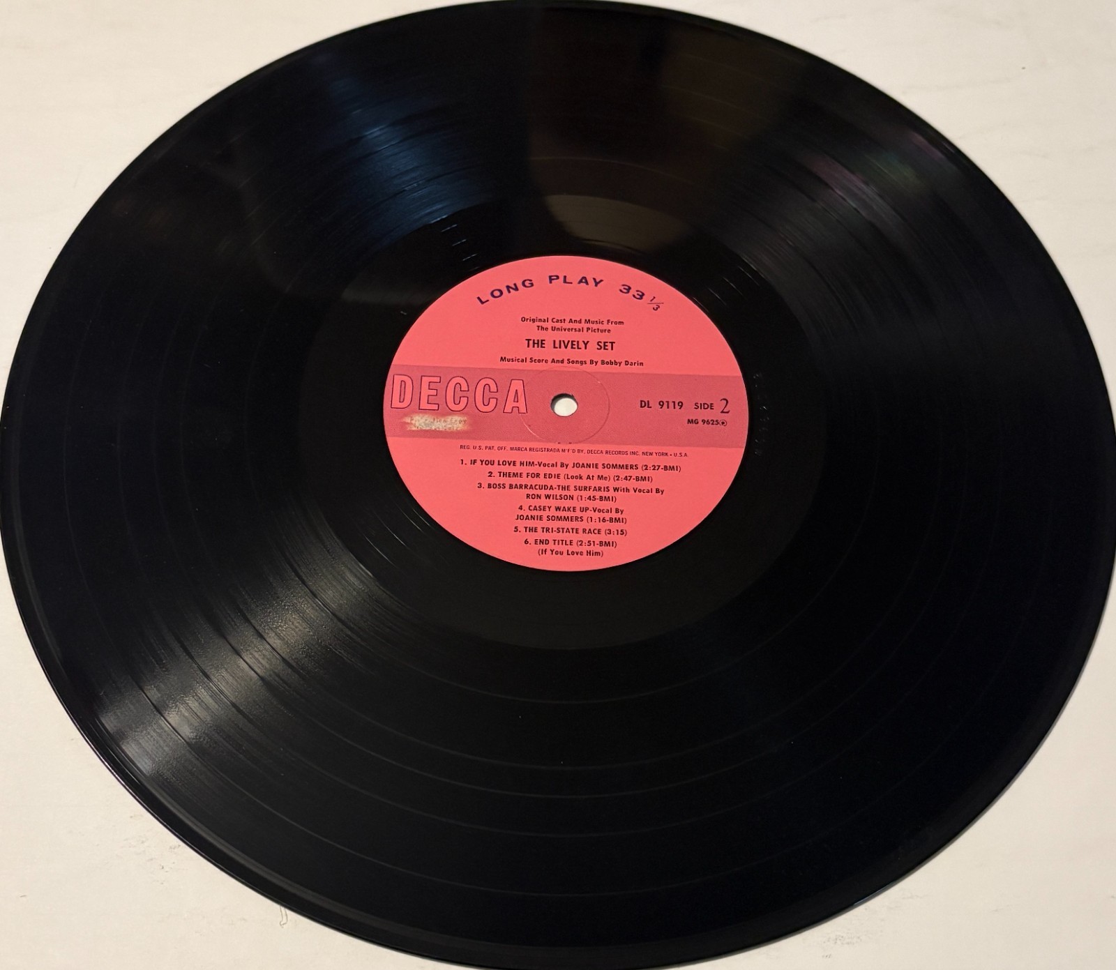 Bobby Darin The Lively Set (Original Cast And Music) 1964 Decca DL 9119 VG+