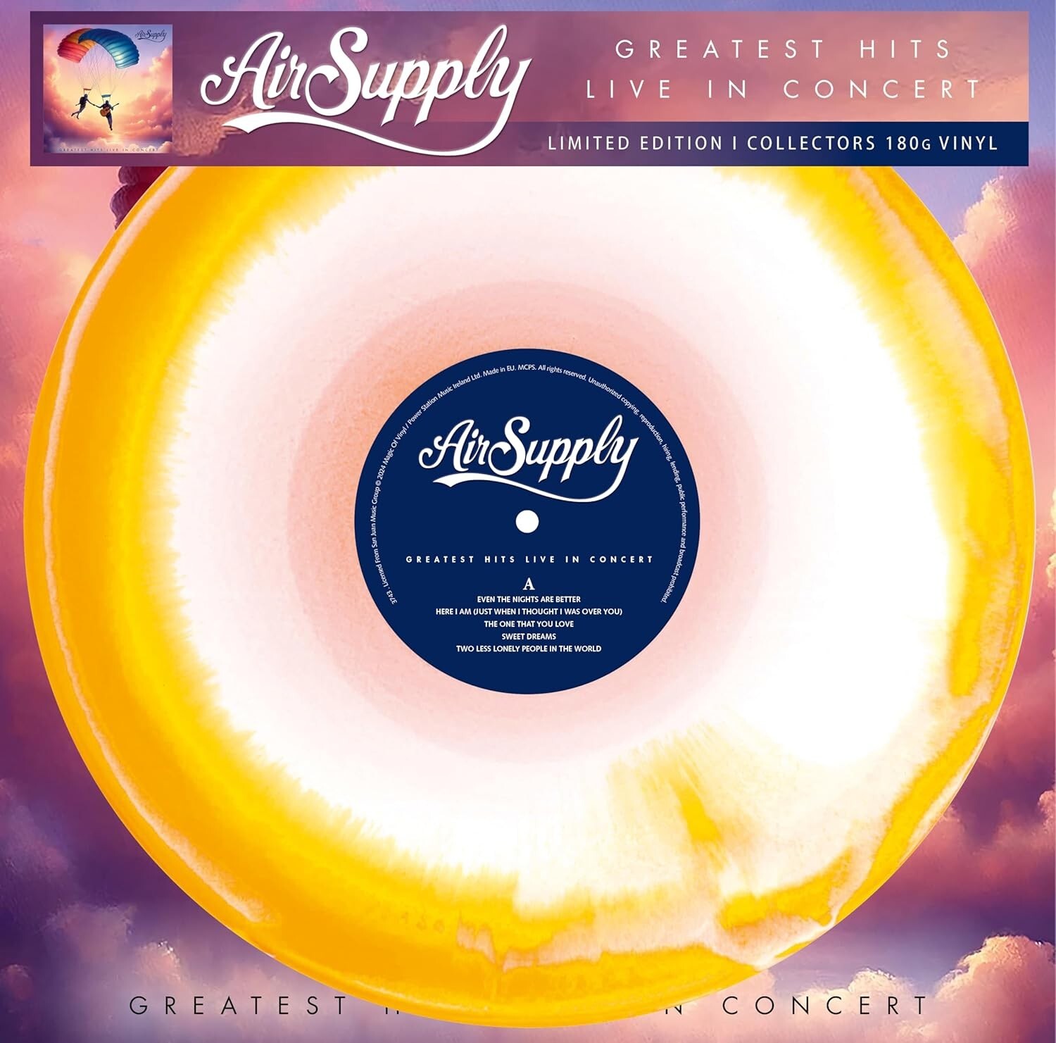 Air Supply – Greatest Hits Live In Concert LP 12″ Vinyl Record – NEW