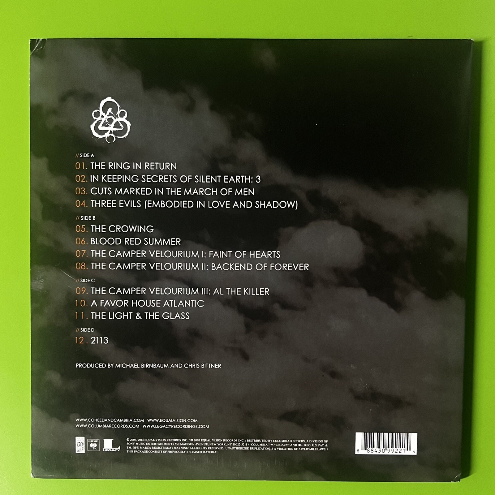 Coheed And Cambria – ‘In Keeping Secrets Of Silent Earth: 3’ 12” 2xLP Emo Rock x