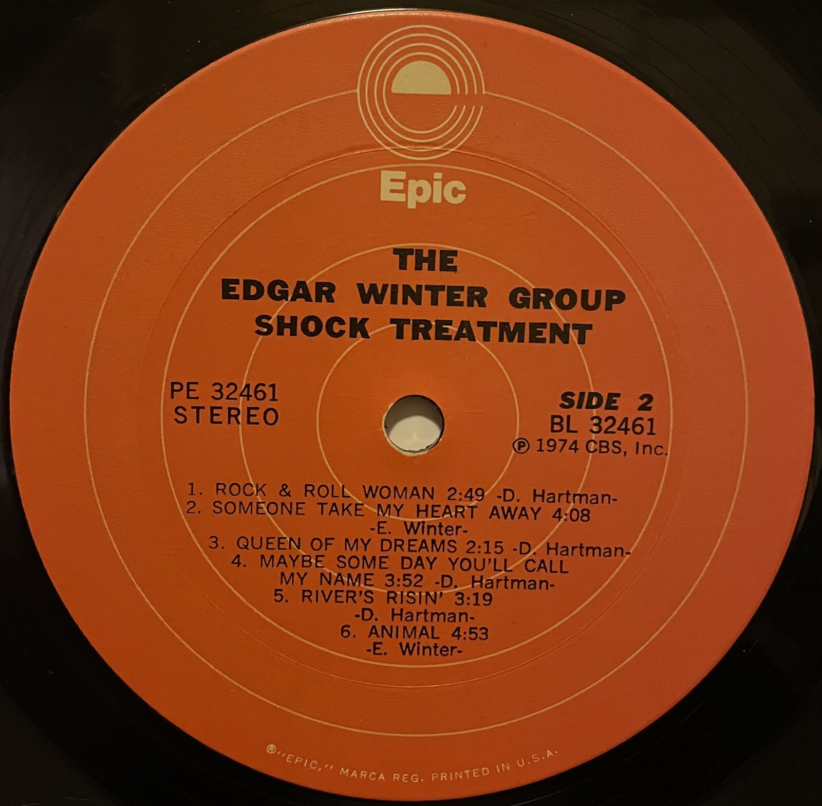 EDGAR WINTER GROUP Shock Treatment 1974 PE32461 Vinyl Album UltraSonic Clean EX