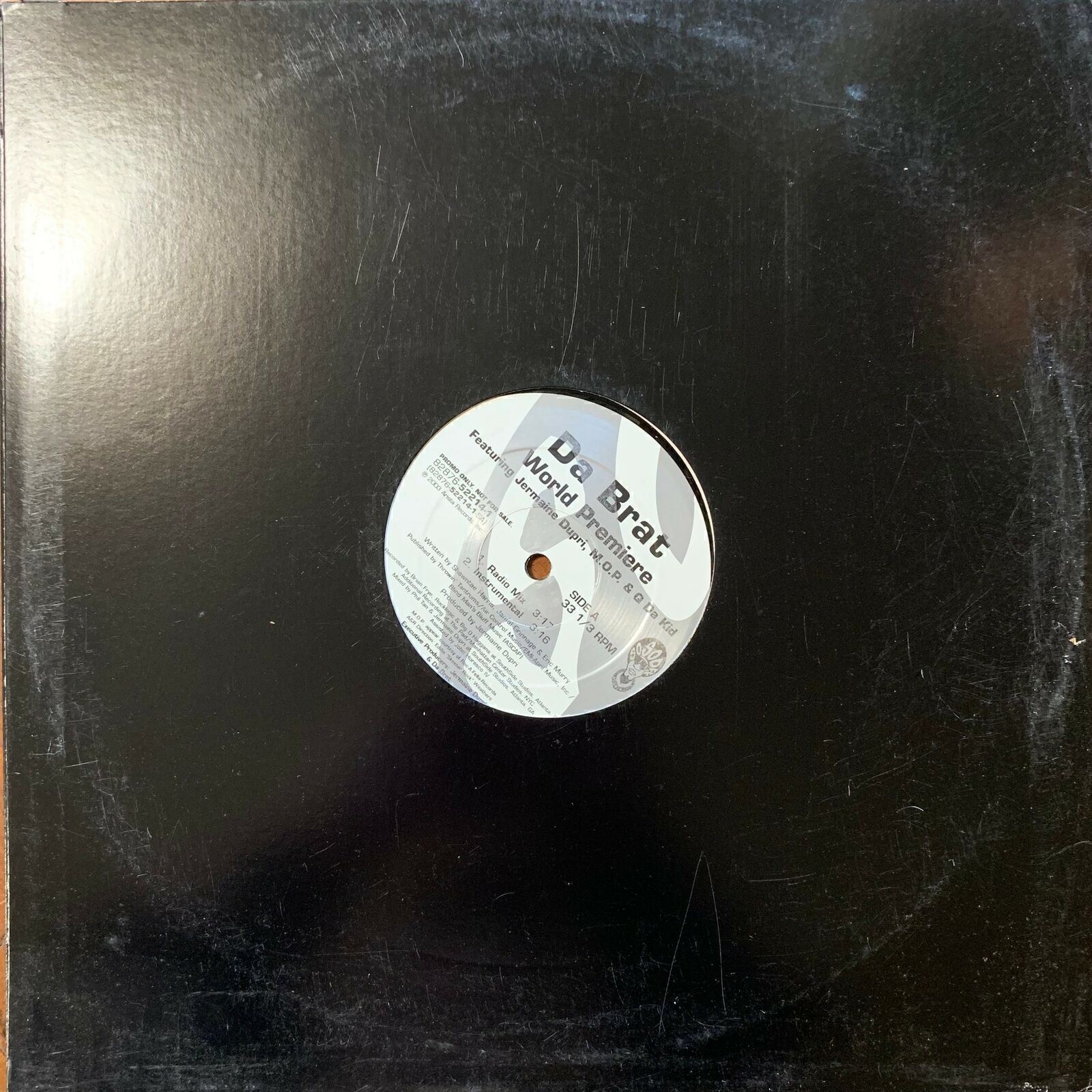 DA BRAT WORLD PREMIERE FEATURING JERMAINE DUPRI, M.O.P. & Q DA KID 12″ PROMO 6