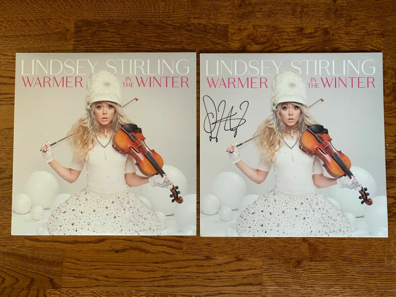 Autographed Lindsey Stirling Warmer In The Winter Vinyl – Pledge Music 2017