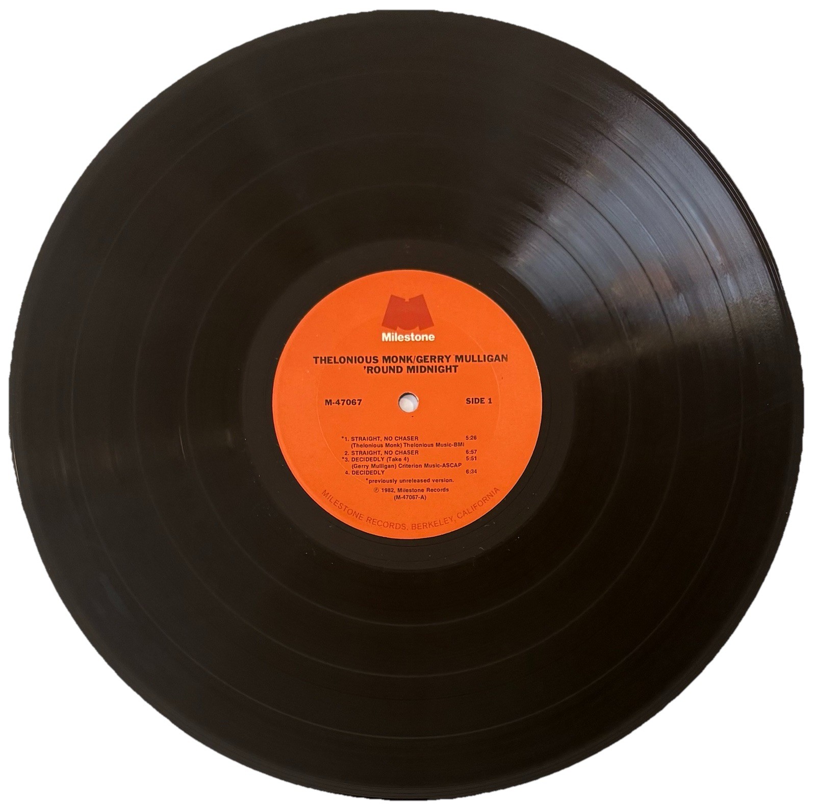 Thelonious Monk / Gerry Mulligan ‎- ‘Round Midnight 2 Vinyl LP Gold Stamp Promo