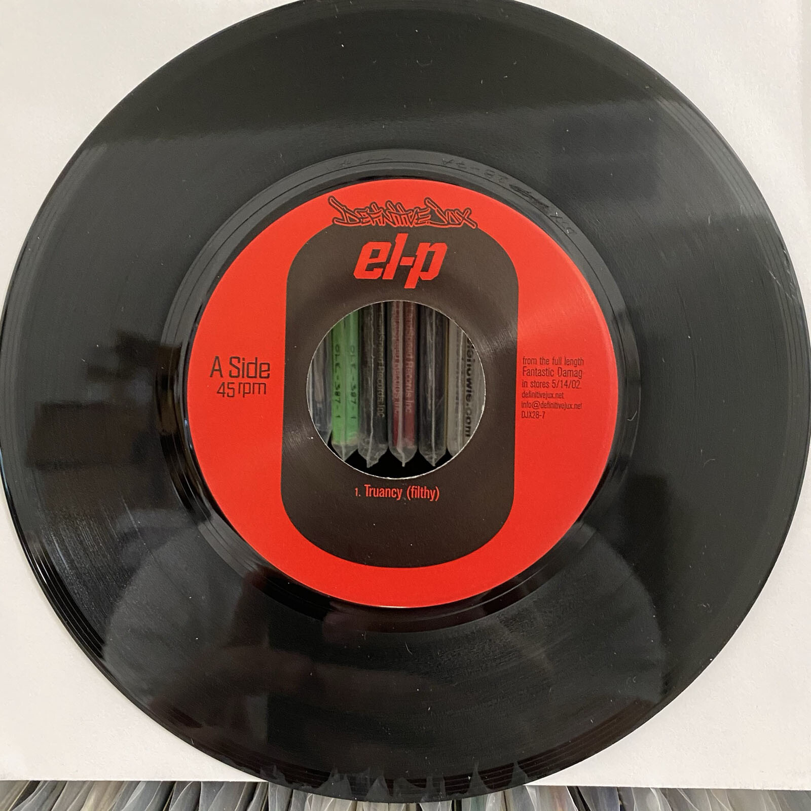 EL-P + DJ ABILITIES – TRUANCY (7″) 2002!!! RARE!!! FANTASTIC DAMAGE / DEF JUX