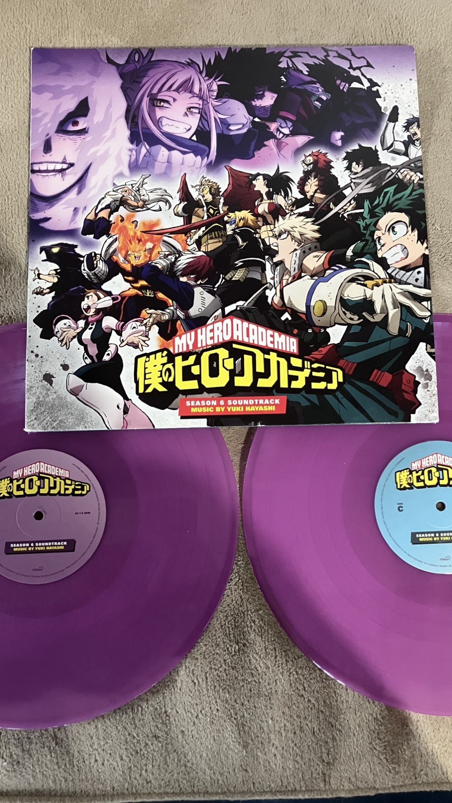 Yuki Hayashi My Hero Academia Season 6 Exclusive Purple Colored Vinyl 2 LP