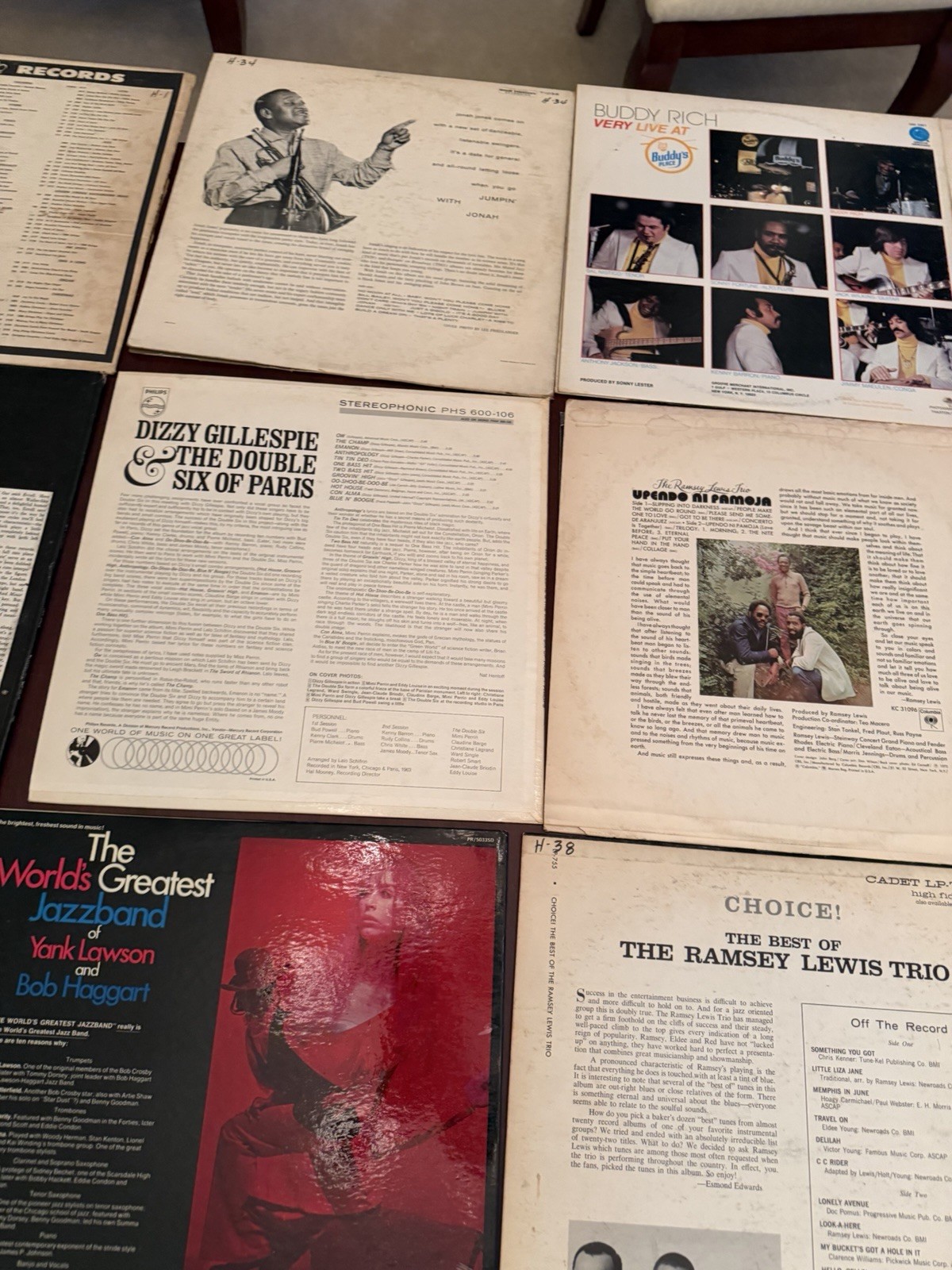 24 Vintage Jazz LP Record Lot Ellington Armstrong Nat King Cole Ramsey Lewis