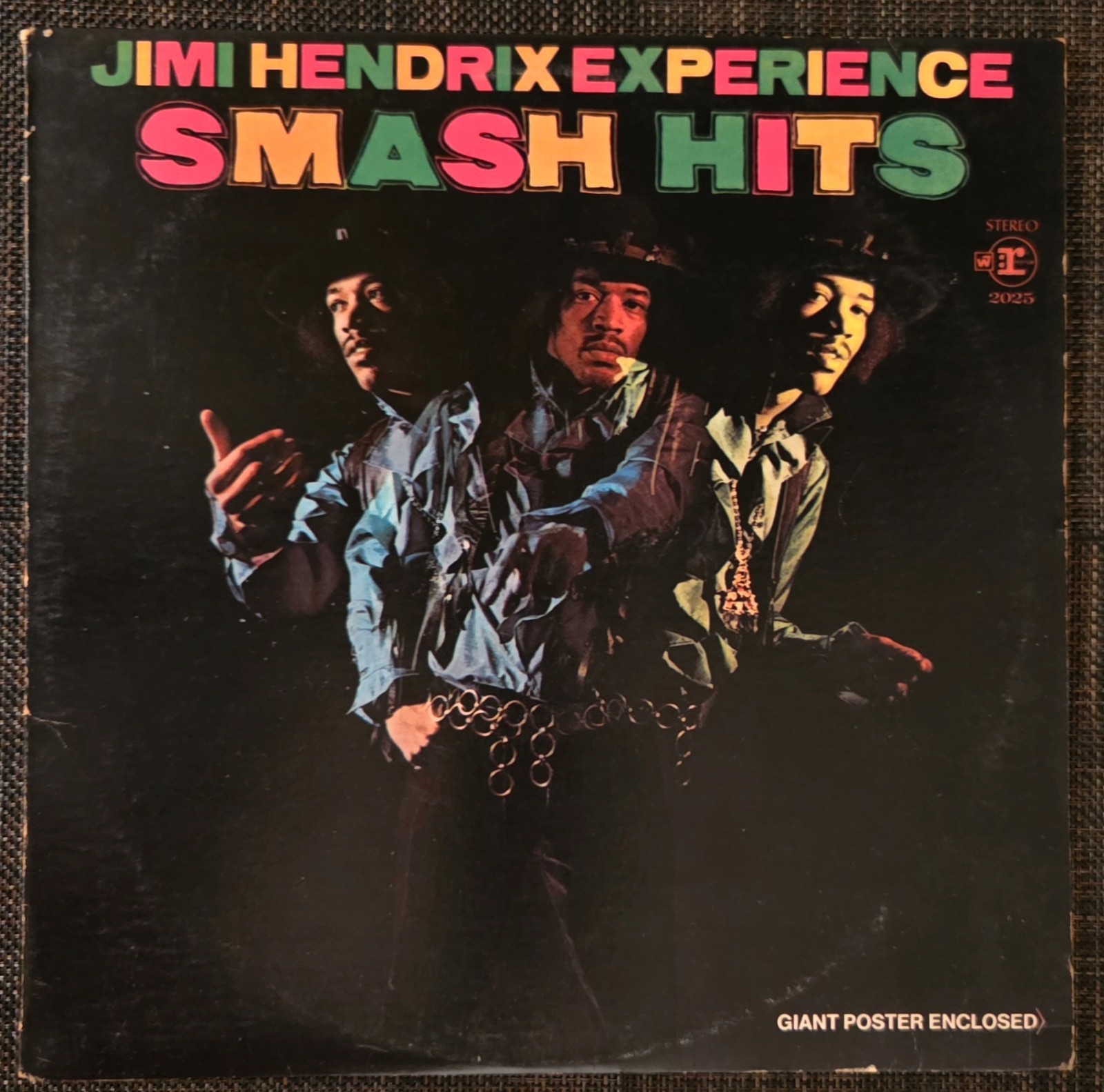 JIMI HENDRIX Experience: Smash Hits First Press Stereo LP W Poster!