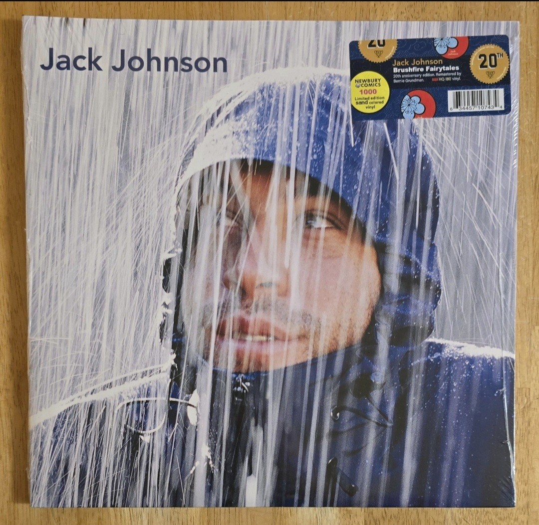 Jack Johnson Brushfire Fairytales Ltd SAND Color Vinyl LP Record NEW 1/1000