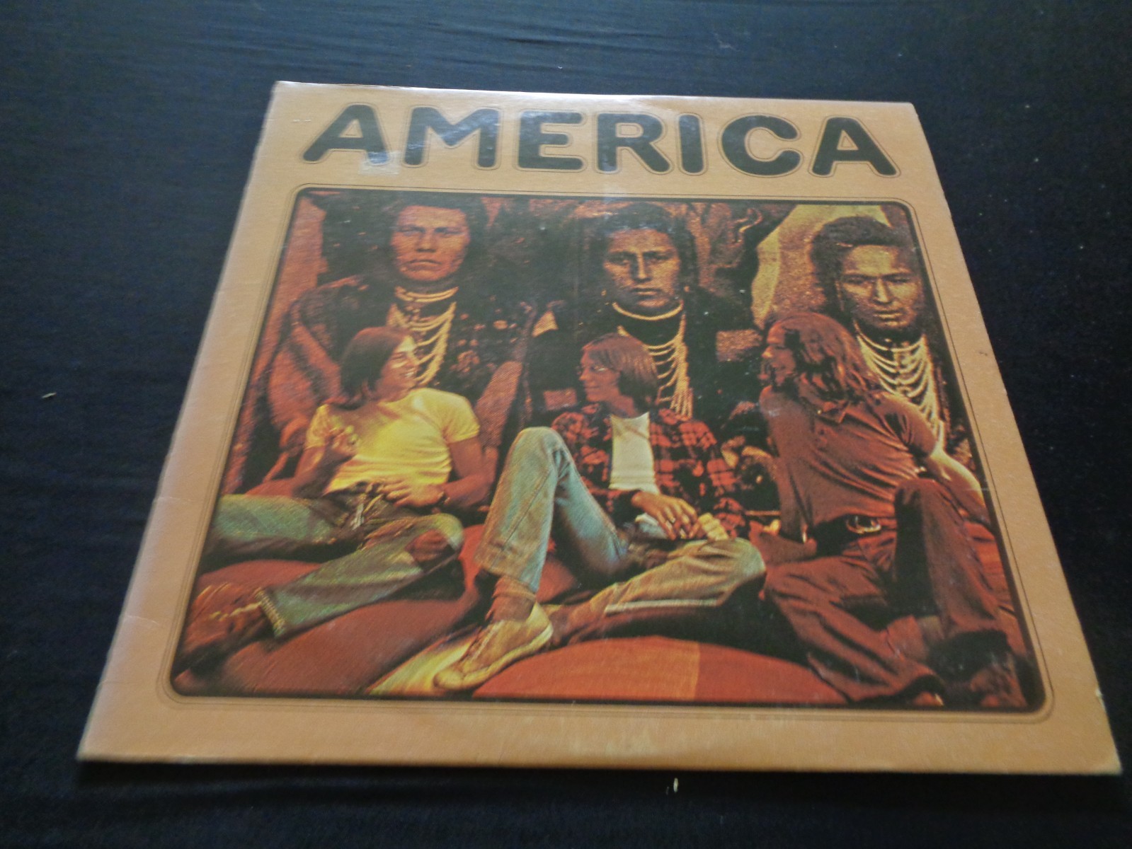 AMERICA Self-Titled Band Album AMERICA 1971 WARNER BROS Vintage Record Vinyl LP