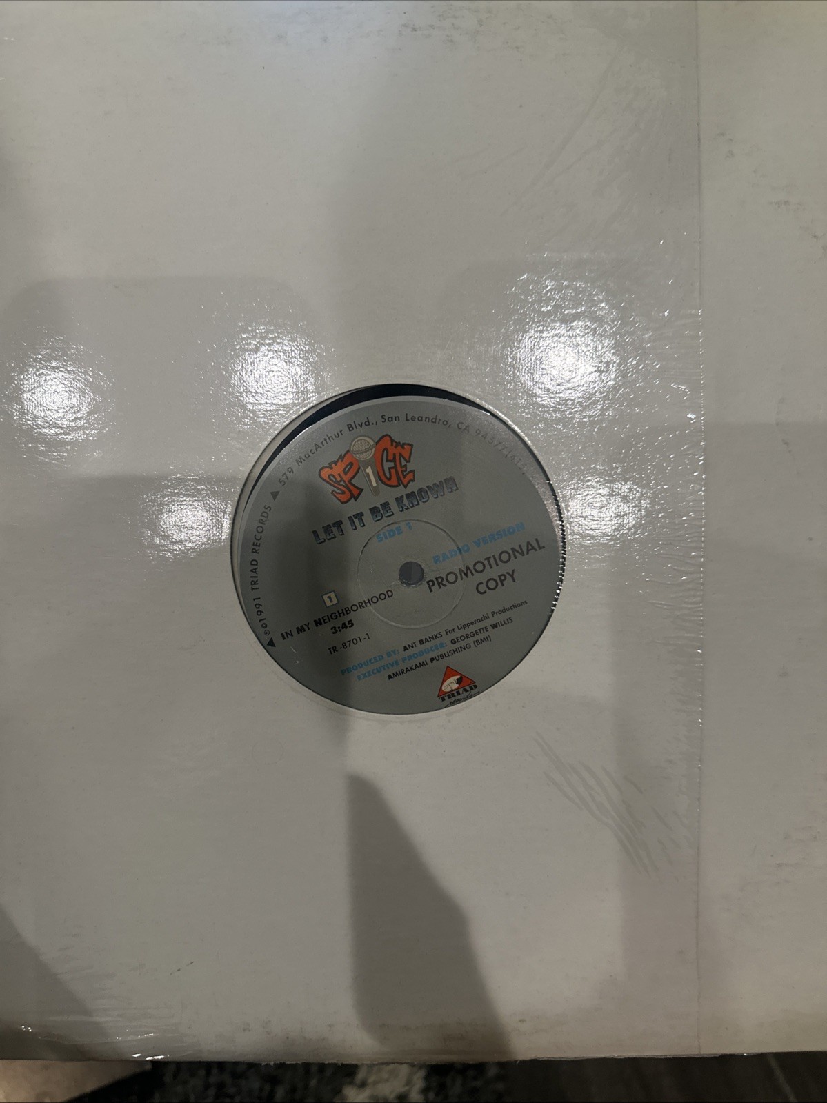 Spice 1 In My Neighborhood + 187 Proof VG+ EP 12 Inch Vinyl