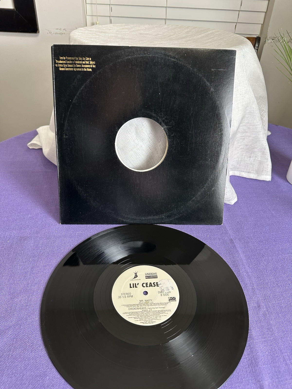 Lil’ Cease – Chickenheads (Promo 12”) / Mr. Nasty – Atlantic UNDEAS DMD2528