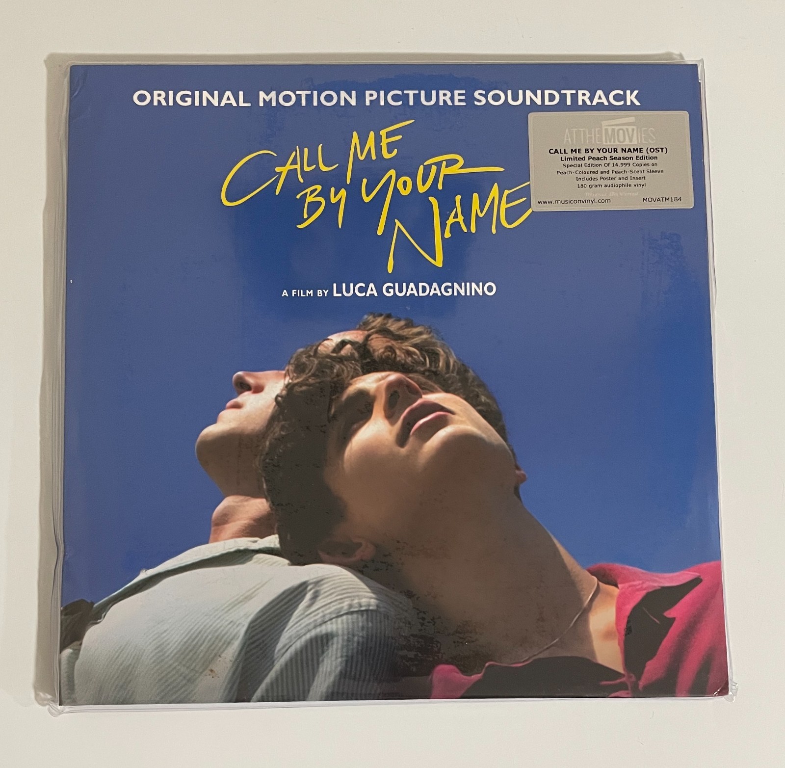 SEALED Call Me By Your Name Original Soundtrack 2LP Limited Edition Vinyl, Peach