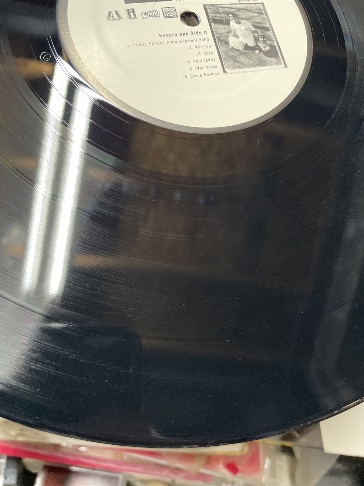 Eminem – The Marshall Mathers LP Inter Records 2000 Us With Engraving Rap Vinyl